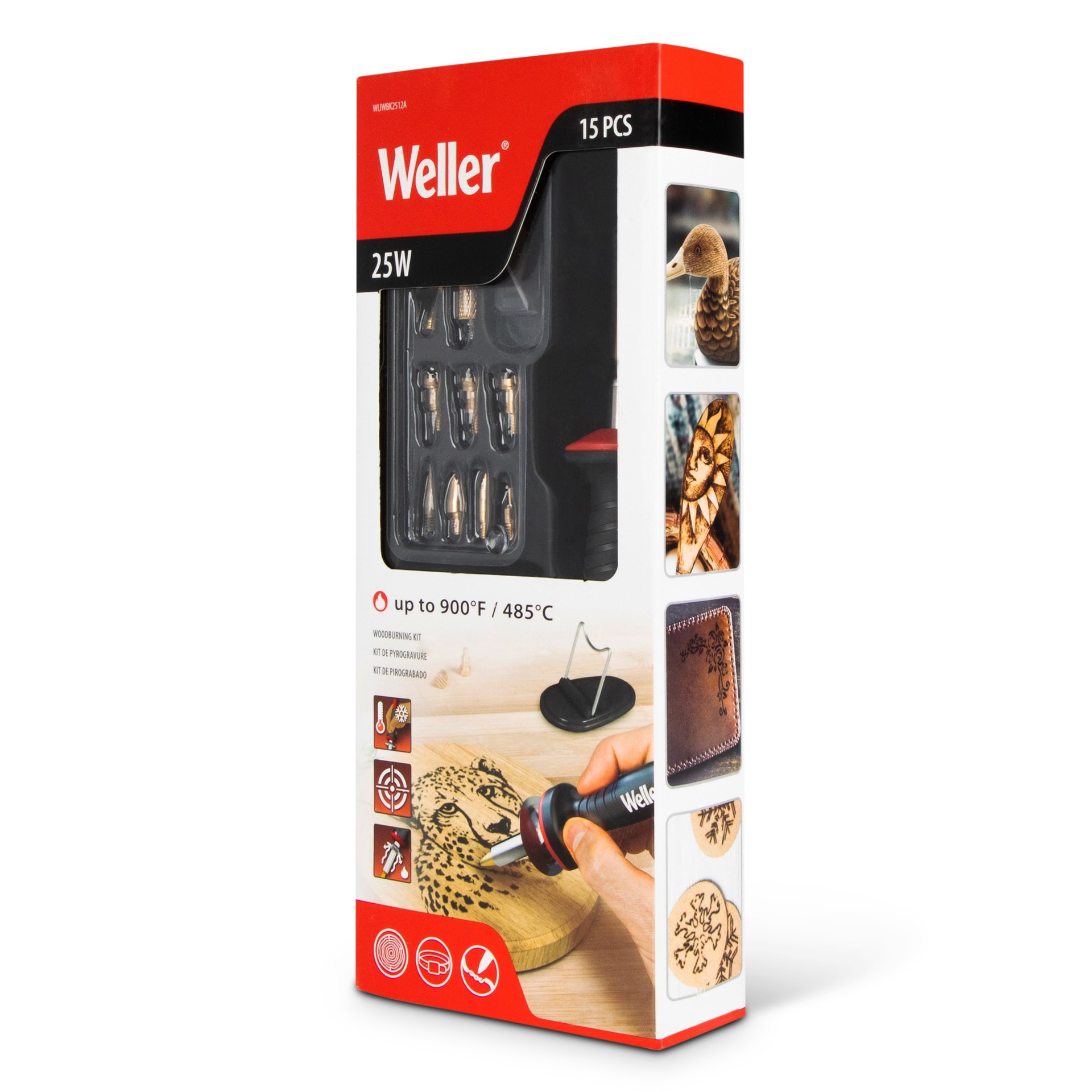 slide 6 of 6, Weller 15Pc 25 Watt, 110 Volt Wood burning tool, 1 ct