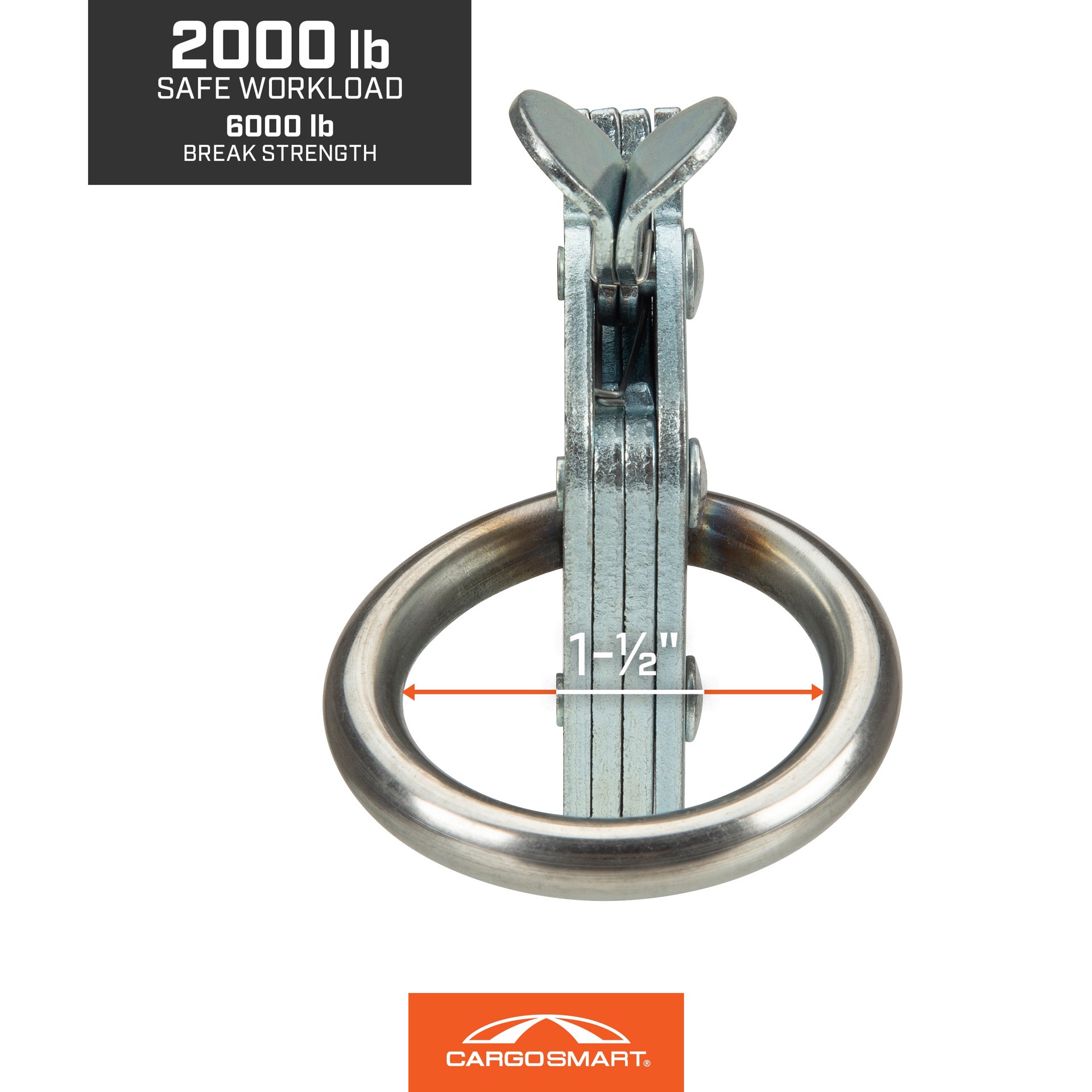 slide 3 of 6, CargoSmart 6.81-in Zinc Steel Multipurpose Accessory kit, 1 ct