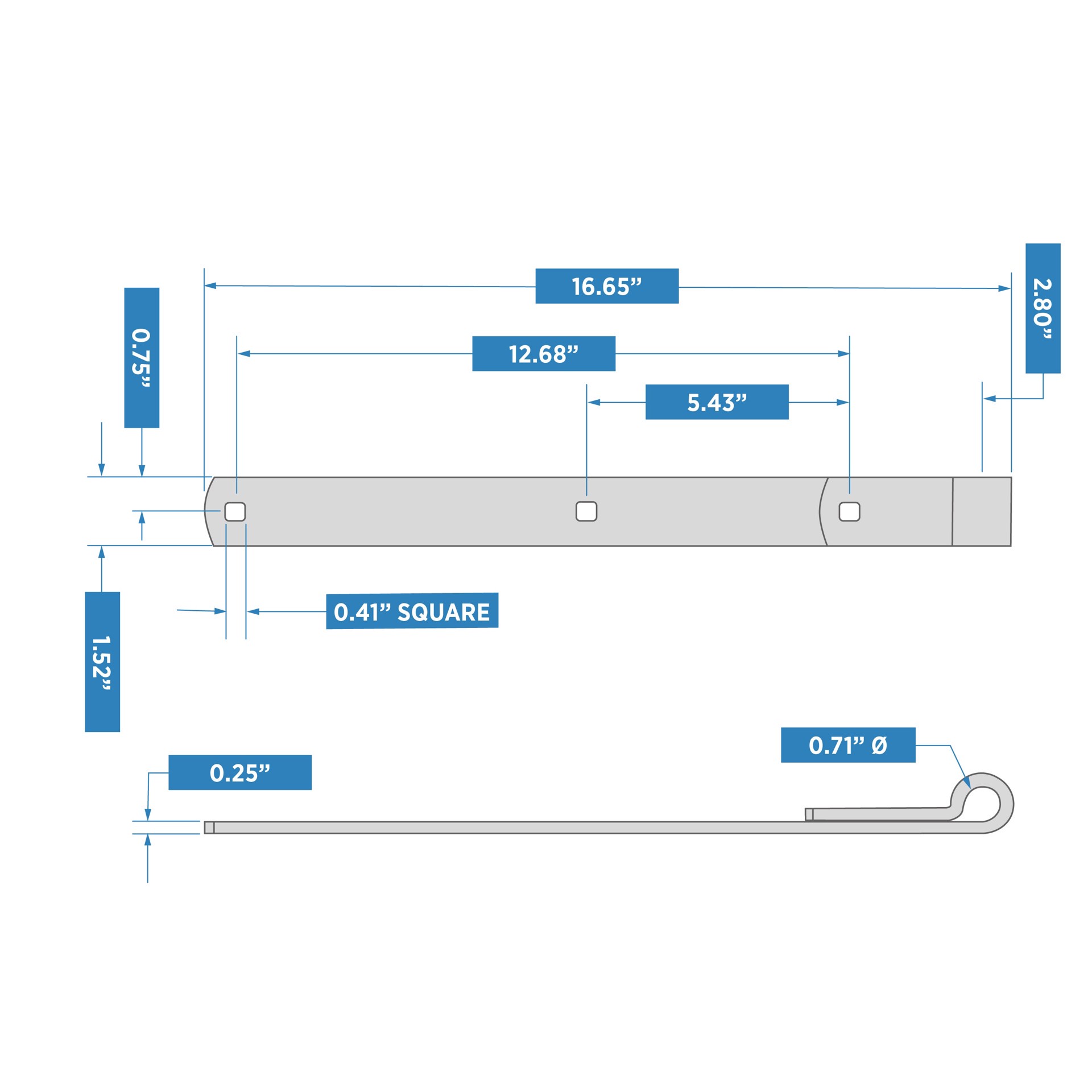 slide 2 of 4, National Hardware 1-1/2-in Zinc Gate hinge strap, 1 ct