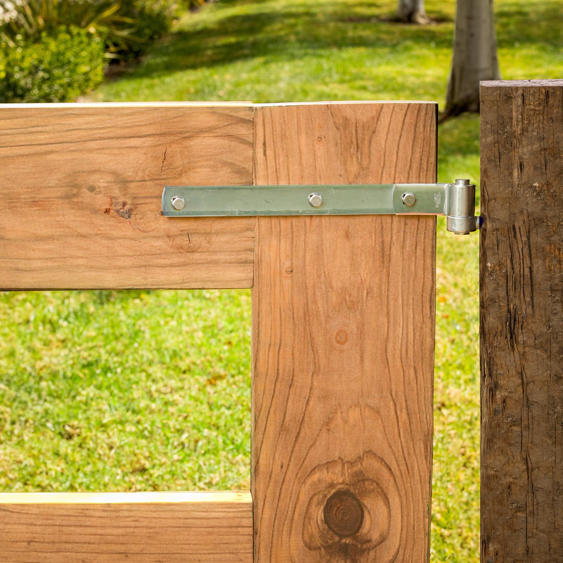 slide 3 of 4, National Hardware 1-1/2-in Zinc Gate hinge strap, 1 ct