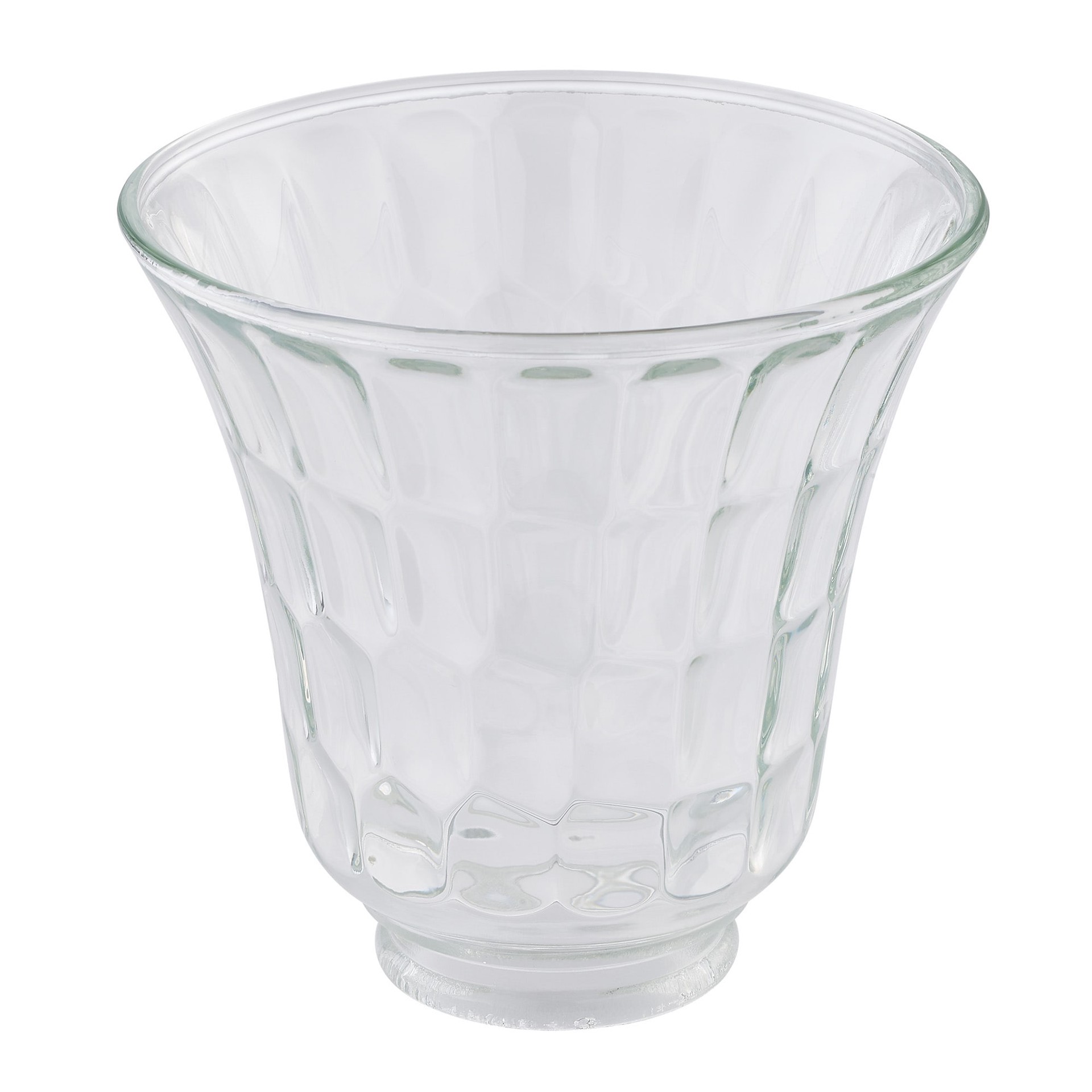 slide 3 of 6, Style Selections 4.75-in x 4.88-in Bell Clear Clear glass Pendant light shade with 2-1/4-in Fitter, 1 ct