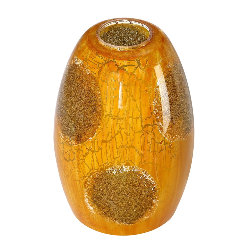 slide 3 of 5, Style Selections 7.25-in x 4.75-in Drum Brown Art glass Pendant light shade with 2-1/4-in Fitter, 1 ct