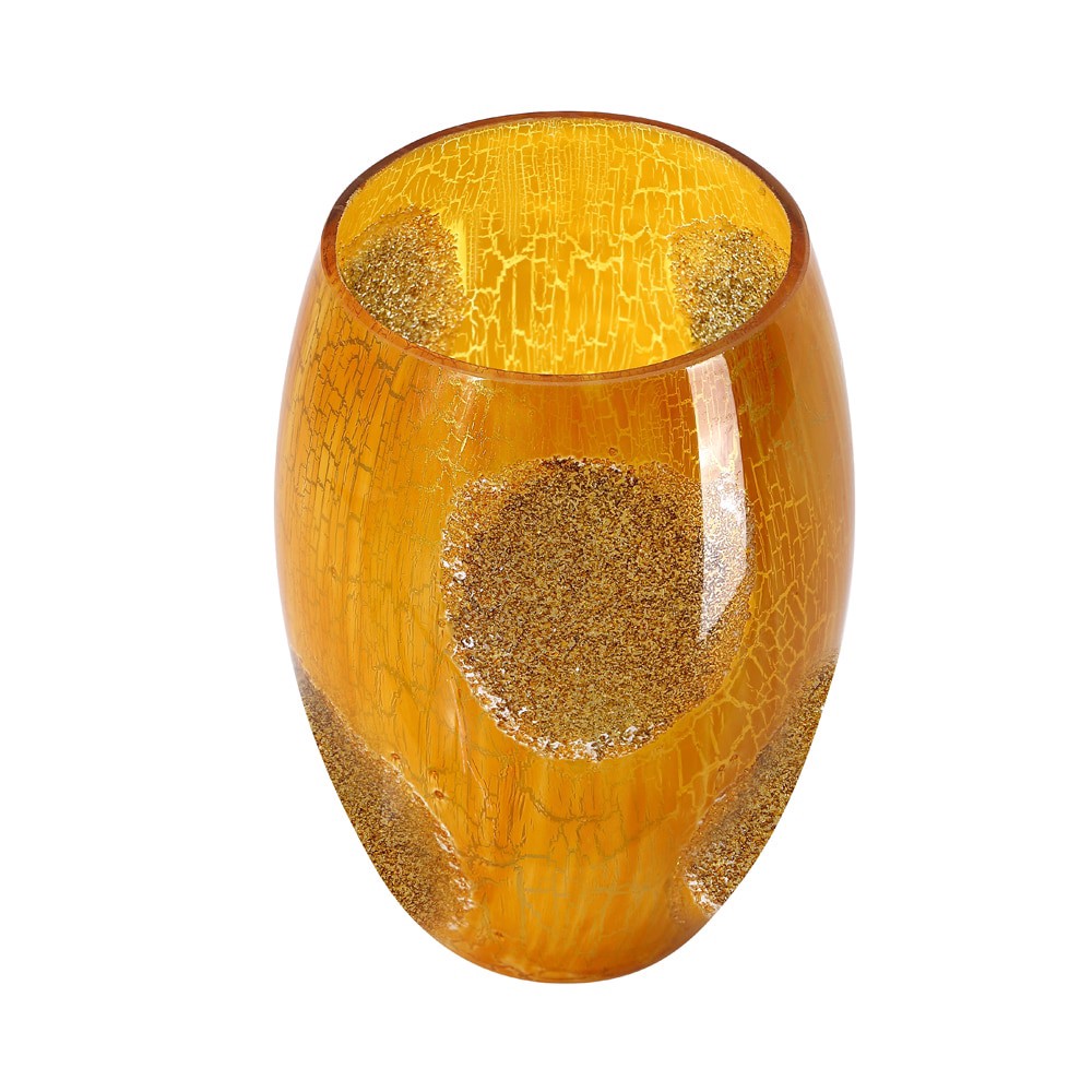 slide 5 of 5, Style Selections 7.25-in x 4.75-in Drum Brown Art glass Pendant light shade with 2-1/4-in Fitter, 1 ct