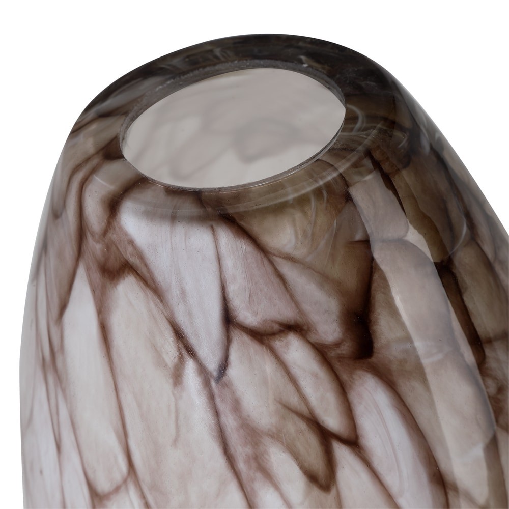 slide 3 of 6, Style Selections 7.62-in x 4.62-in Dome River stone Art glass Pendant light shade with 2-1/4-in Fitter, 1 ct