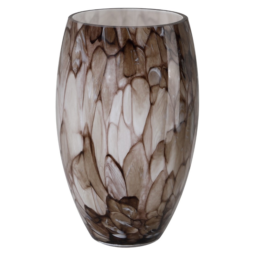 slide 5 of 6, Style Selections 7.62-in x 4.62-in Dome River stone Art glass Pendant light shade with 2-1/4-in Fitter, 1 ct