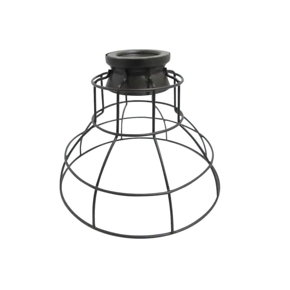 slide 1 of 1, Style Selections 6.74-in x 8.51-in Cage Bronze Pendant light shade with 2-1/4-in Fitter, 1 ct