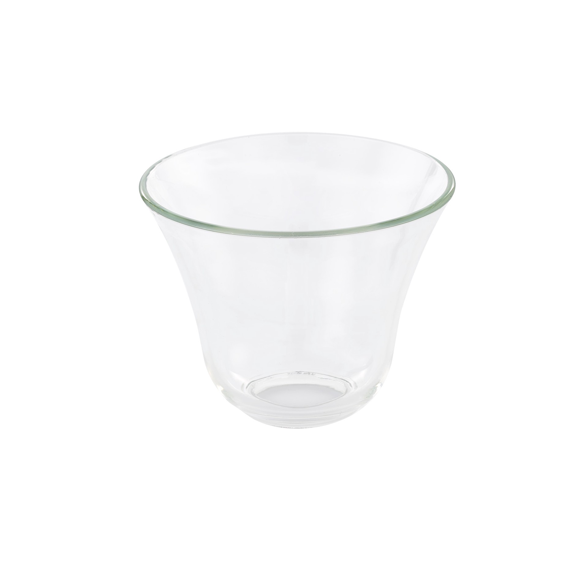 slide 3 of 6, Style Selections 4.8-in x 5.4-in Bell Clear Clear glass Pendant light shade with 2-1/4-in Fitter, 1 ct