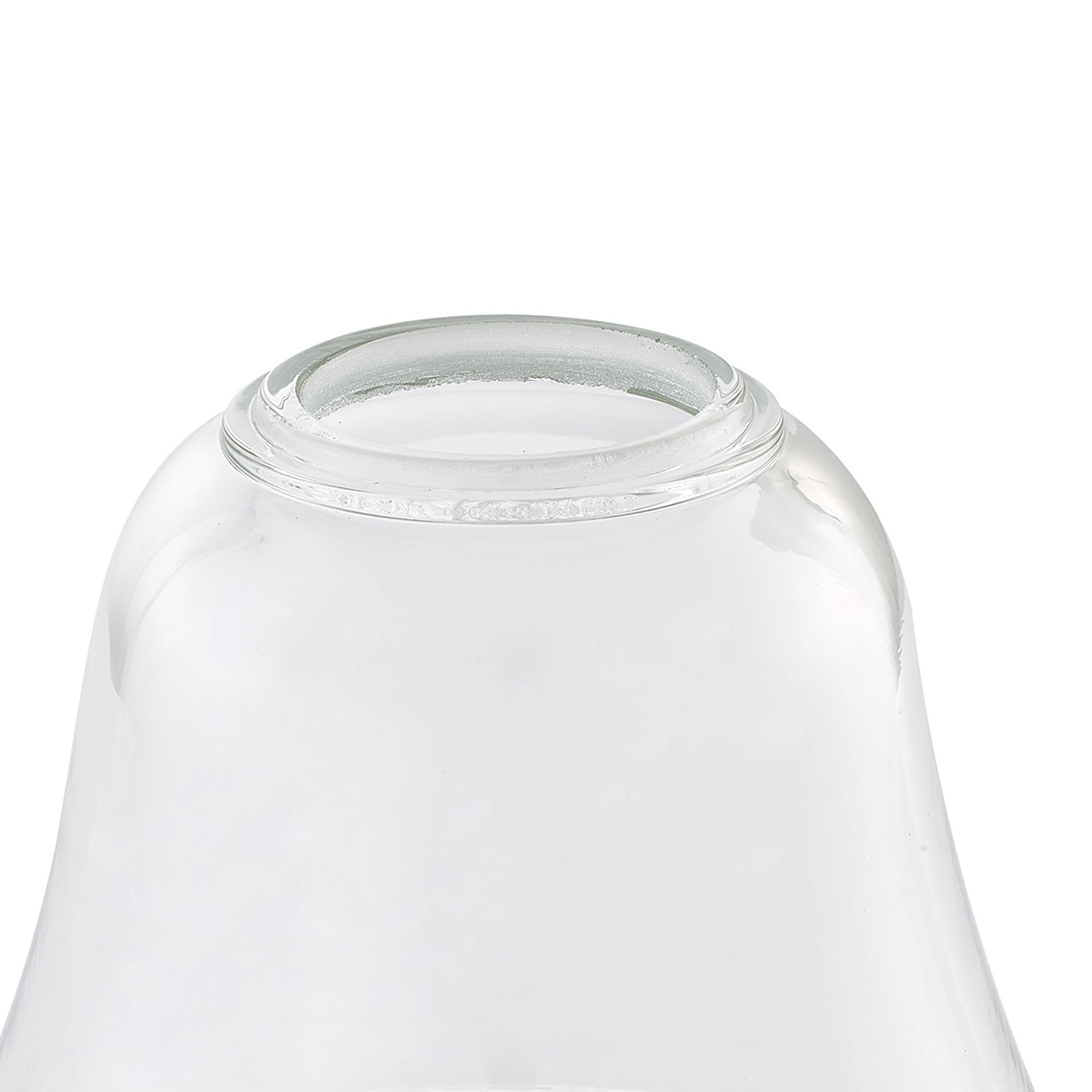 slide 6 of 6, Style Selections 4.8-in x 5.4-in Bell Clear Clear glass Pendant light shade with 2-1/4-in Fitter, 1 ct
