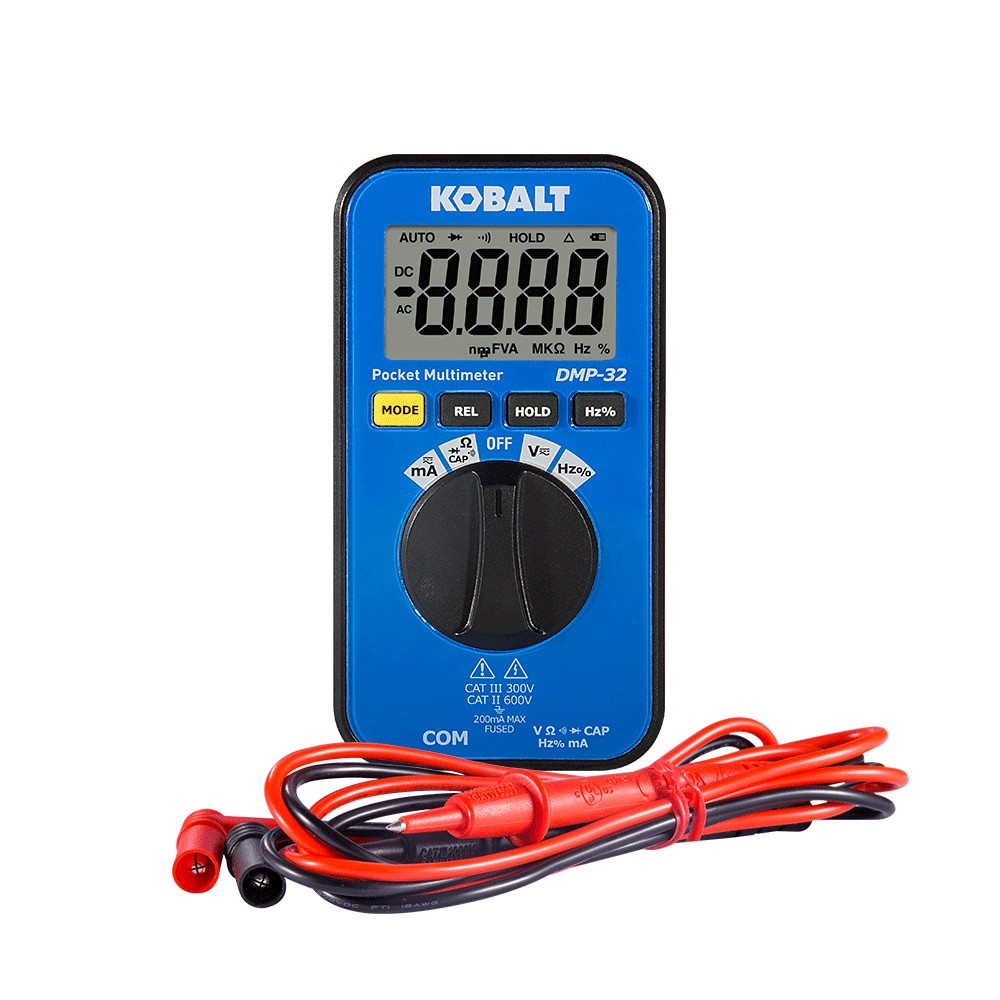 slide 6 of 6, Kobalt Digital Display Multimeter 0.2 Amp 600V -Volt, 1 ct