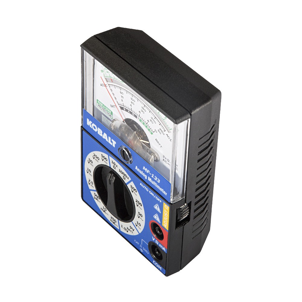 slide 2 of 6, Kobalt Analog Display Multimeter 0.25 Amp 500V -Volt, 1 ct