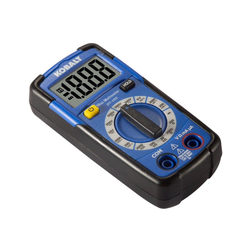 slide 4 of 6, Kobalt Digital Display Multimeter 0.2 Amp 500V -Volt, 1 ct