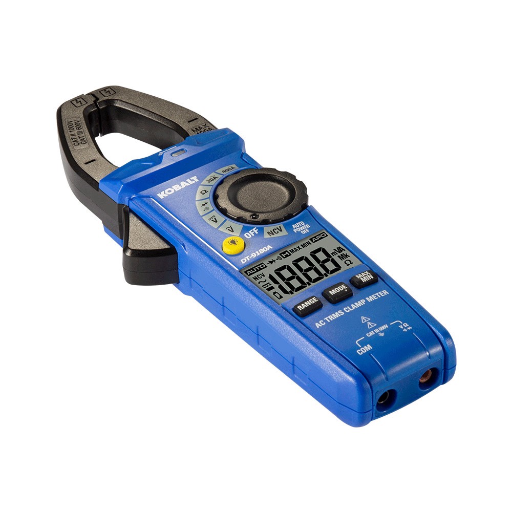 slide 3 of 6, Kobalt Digital Display Clamp meter Multimeter 400 Amp 600V -Volt, 1 ct