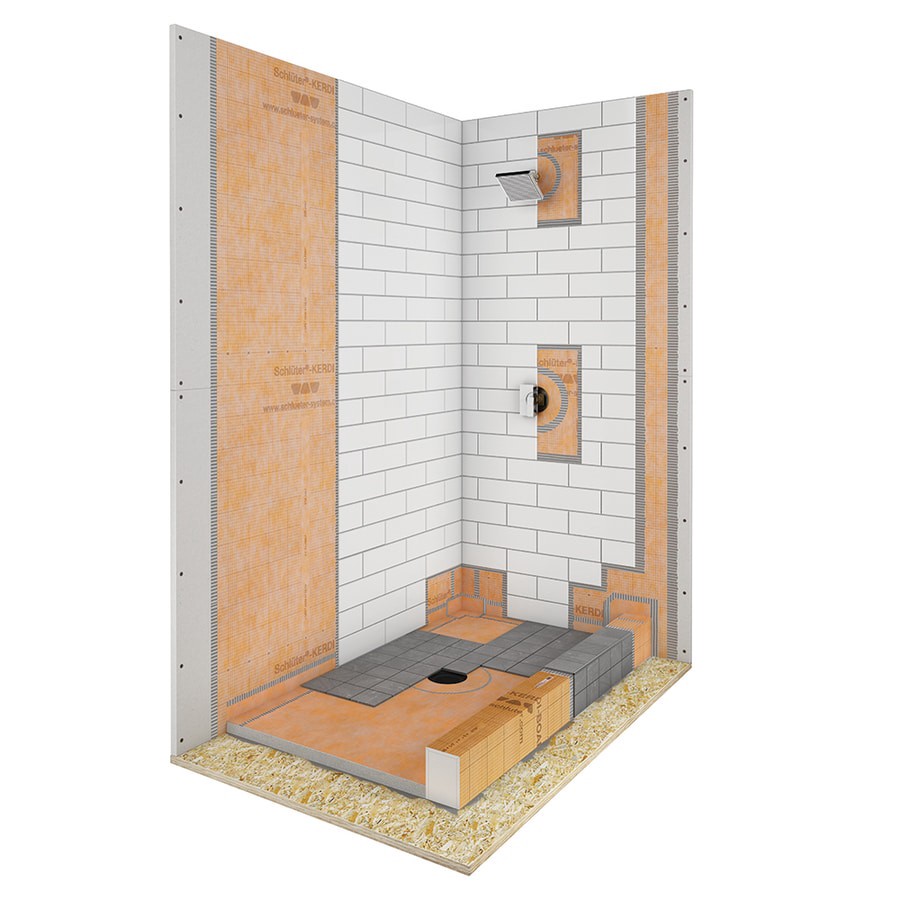 slide 3 of 5, Schluter Systems Kerdi-Shower-Tray 38-in X 60-in Center, 1 ct