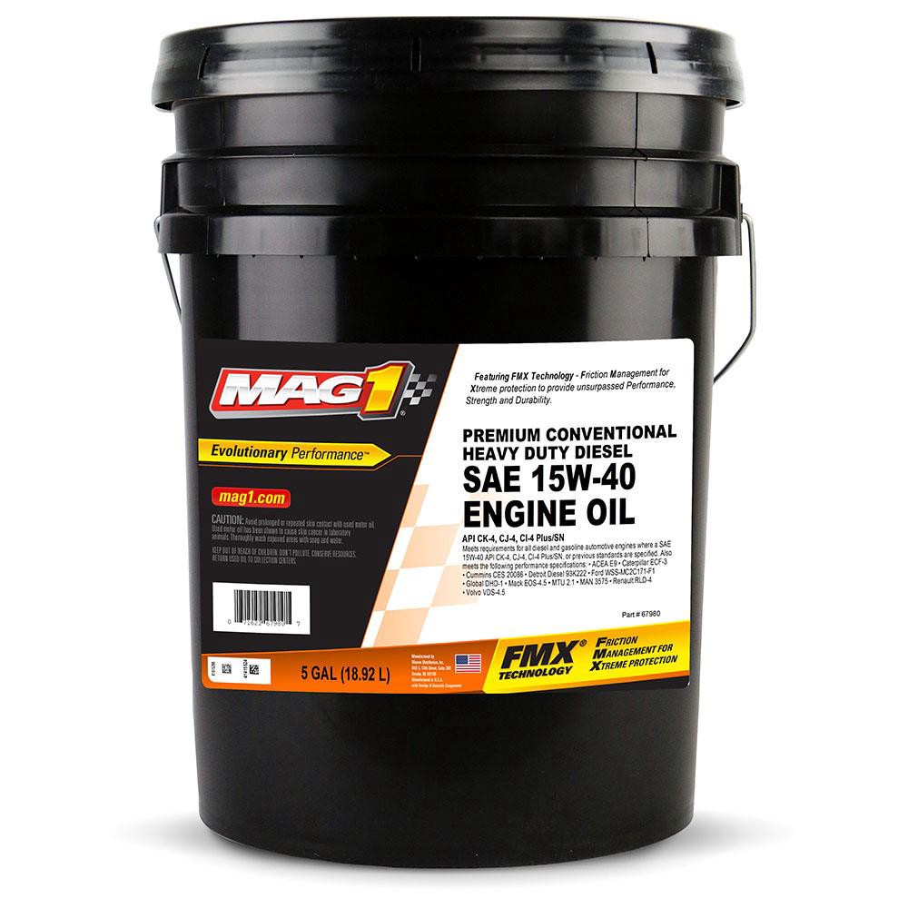 slide 1 of 1, MAG 1 Mag 1 15W40 Ck4 H/D Diesel Oil 5 Gal, 1 ct