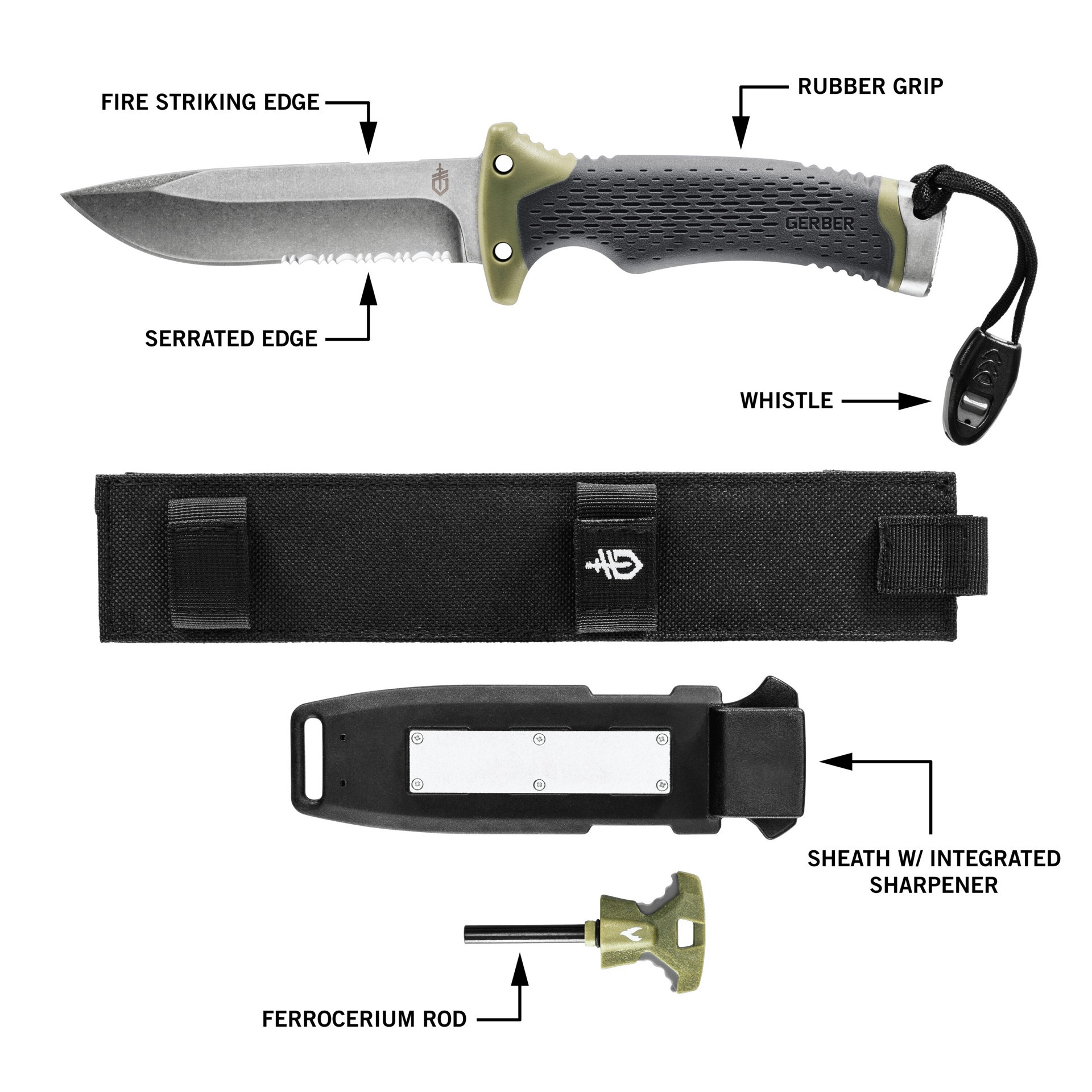 slide 2 of 6, Gerber Gerber Ultimate Survival 11mm 1 -Blade Utility Knife, 1 ct