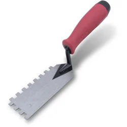 Marshalltown 1/4-in x 1/4-in x 1/4-in Ground Steel Square Notch Ceramic Floor Trowel
