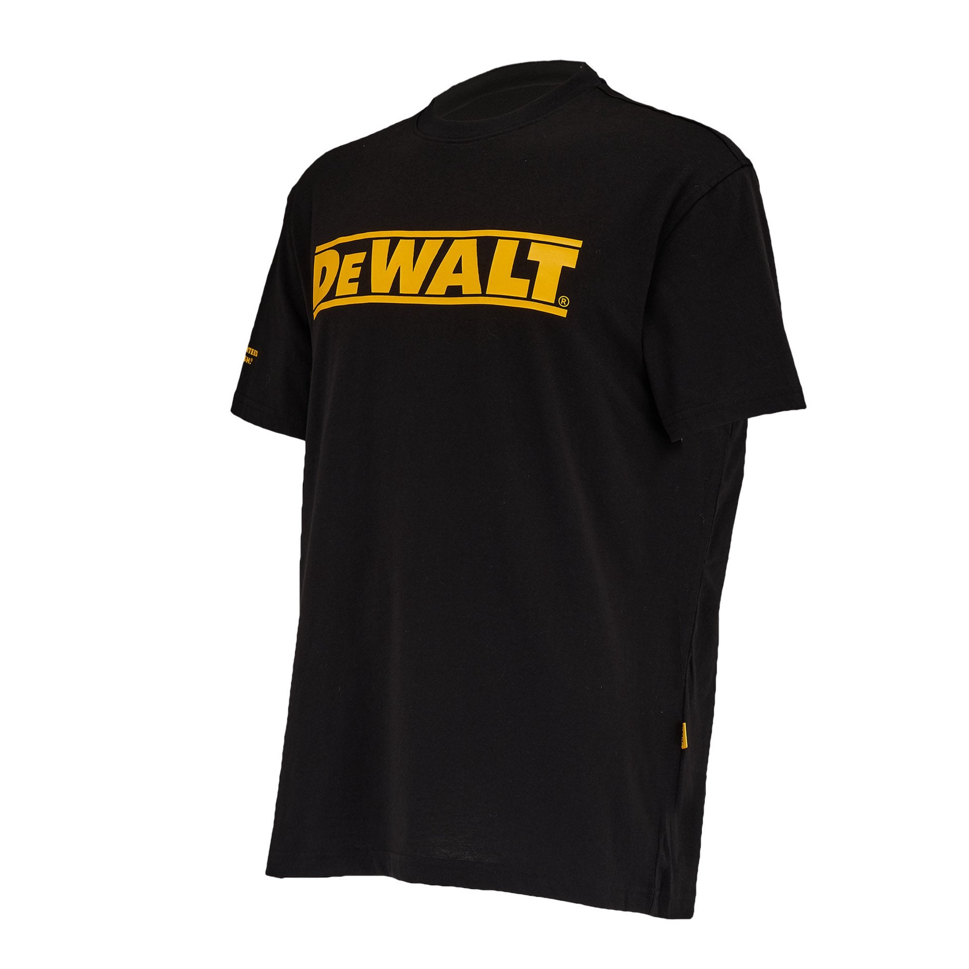 slide 3 of 4, DEWALT Men's Black Poplin Short sleeve Solid T-shirt ( Medium ), 1 ct