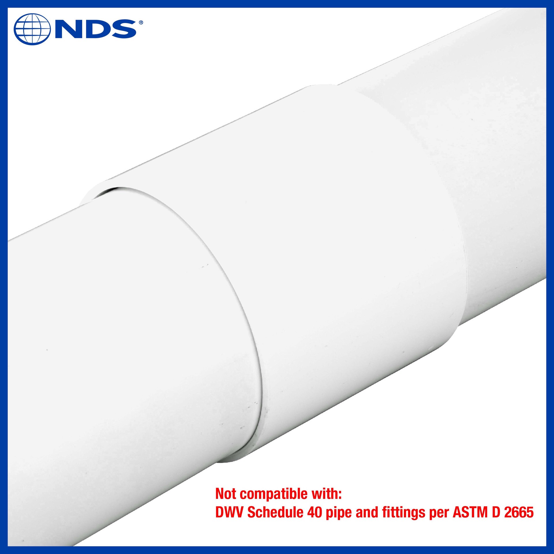slide 4 of 6, NDS PVC Sewer and Drain Coupling, 3 in. Hub x Hub, 1 ct