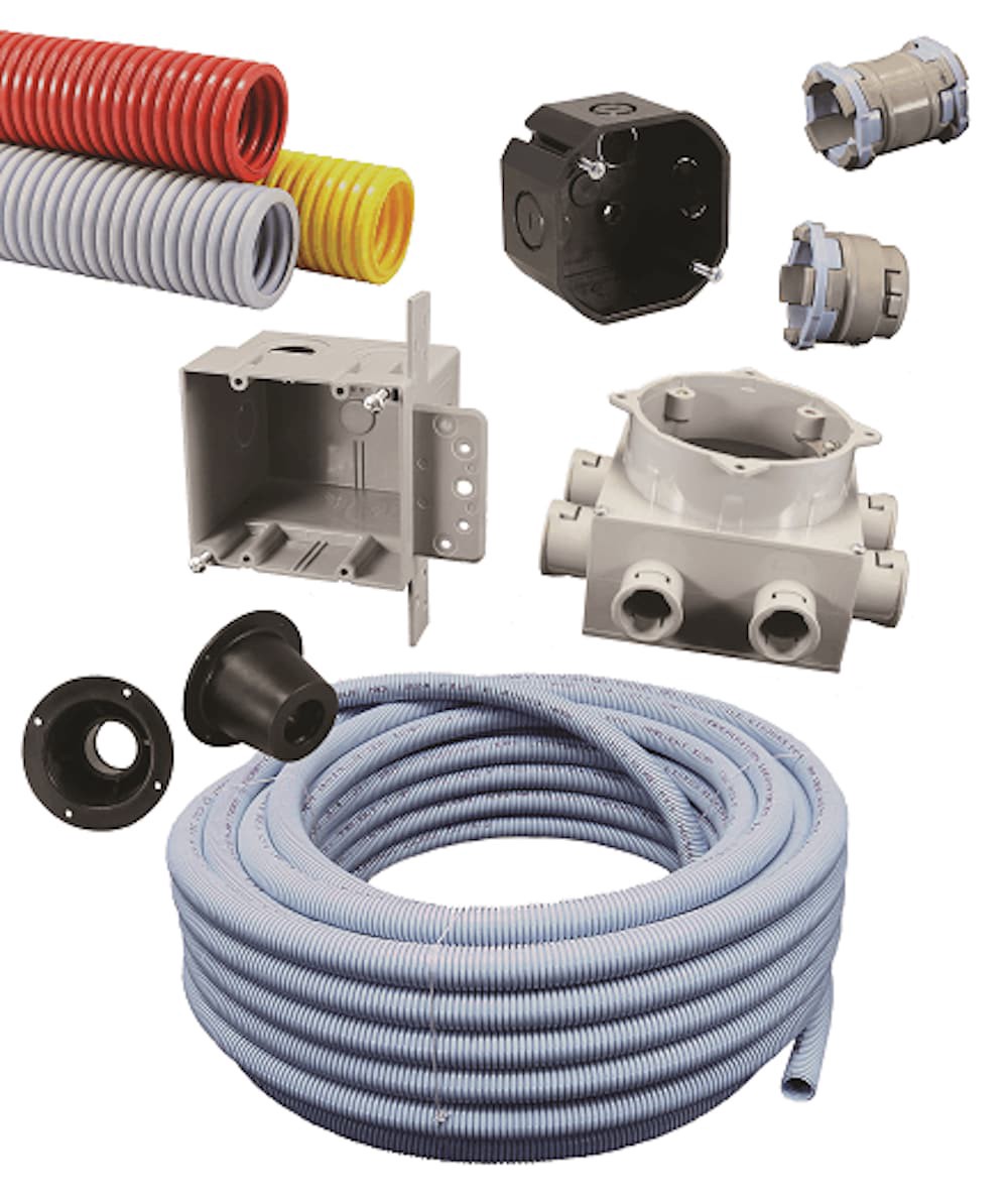 slide 5 of 5, CANTEX 25.0-ft Blue Electrical Tubing Non-metallic ENT Conduit, 1 ct