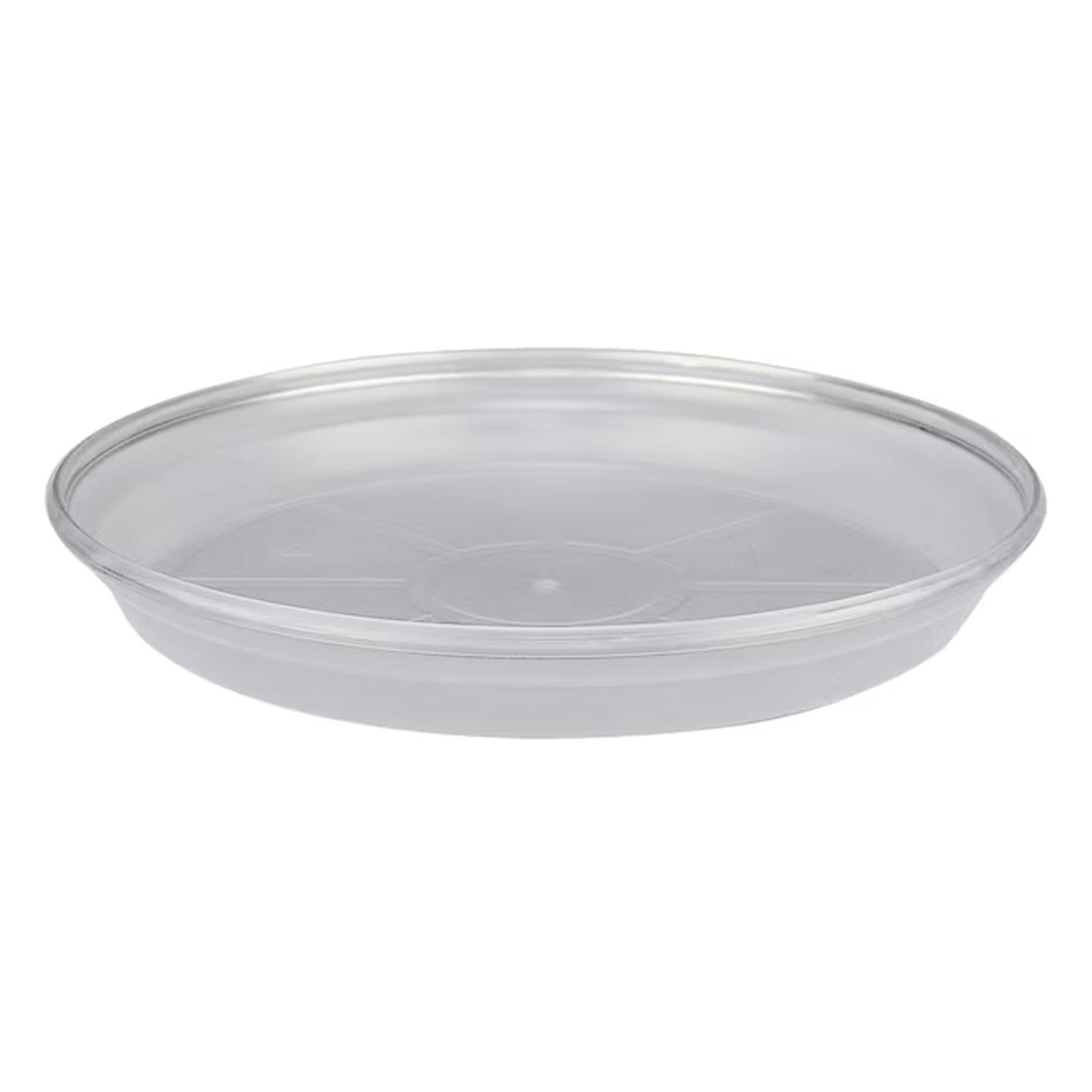 slide 4 of 6, allen + roth 15.24-in Translucent Plastic Plant Saucer, 1 ct