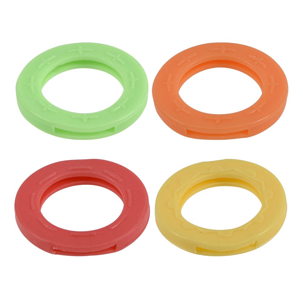 slide 1 of 3, Minute Key 4 -Pack Multi-colored ID tag, 1 ct