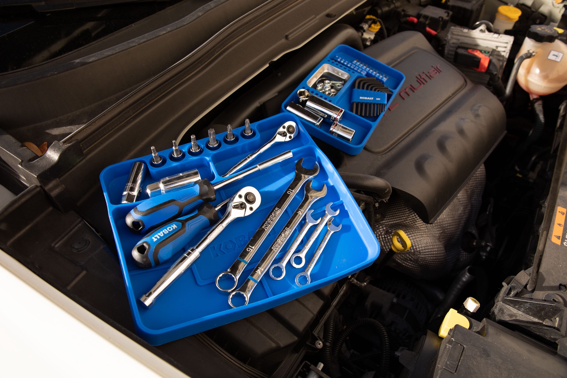 slide 6 of 6, Kobalt Silicone Organizer insert 2-pc silicone tool tray set with magnetic insert, 1 ct