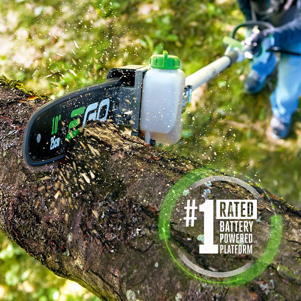 slide 5 of 6, EGO POWER+ Multi-Head System 56-volt 10.0-in 140 -Amp 2.5 Ah Battery Pole Saw Battery Included , Charger Included, 1 ct