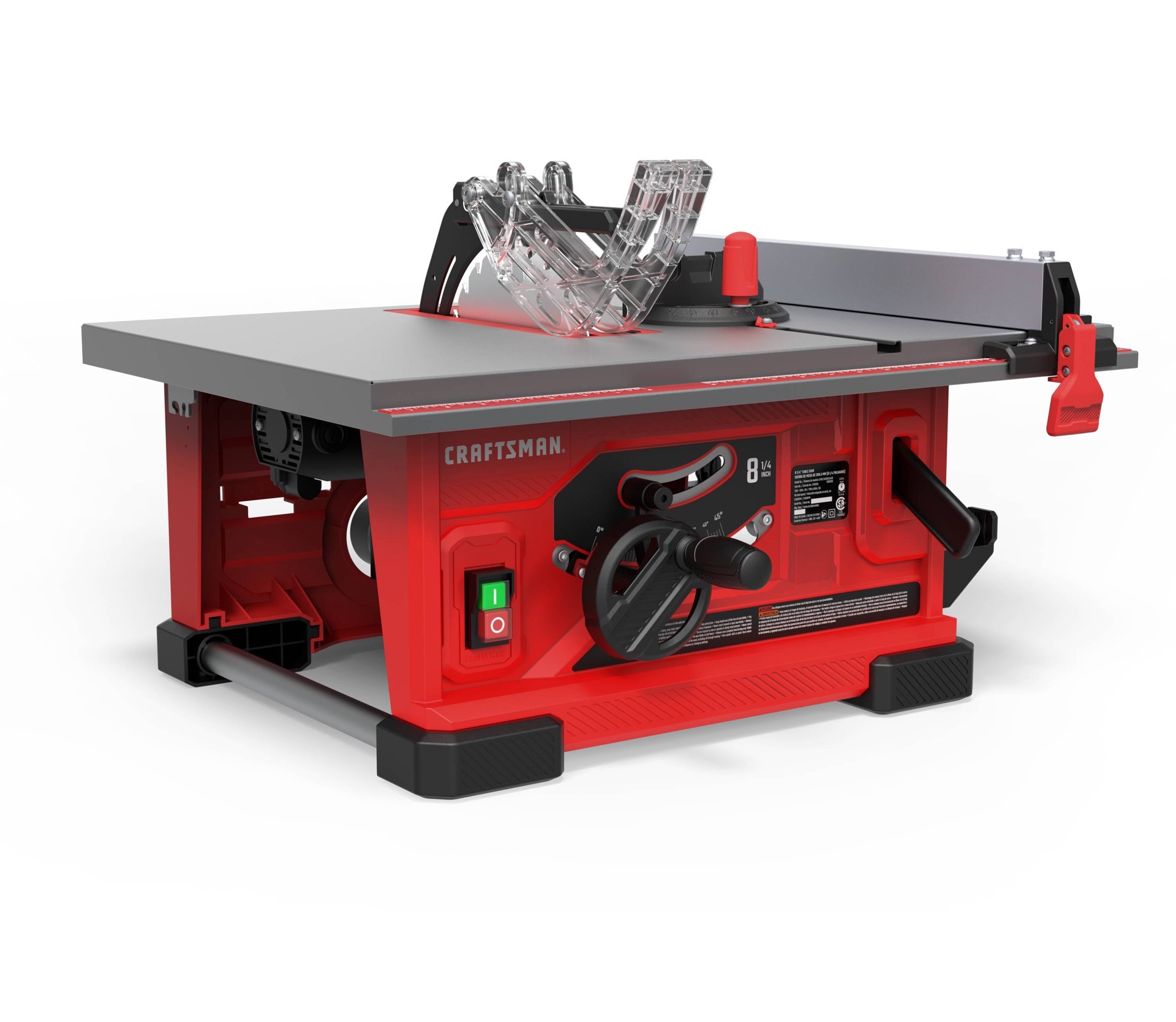 slide 1 of 6, CRAFTSMAN 8.25-in 13.0 -Amp 120.0 -Volt Portable Benchtop Table Saw, 1 ct