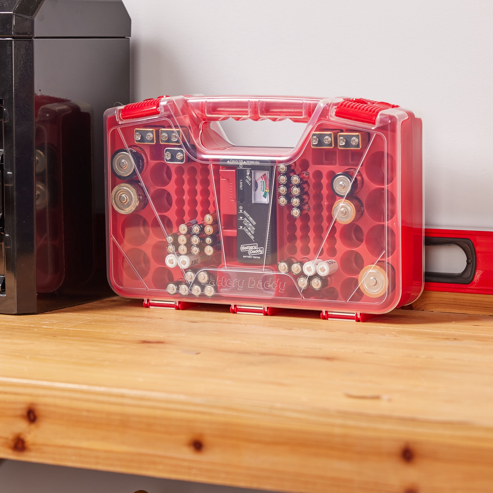 slide 5 of 6, Battery Daddy Battery Organizer 180-Compartment Medium Plastic Small Parts Organizer, 1 ct