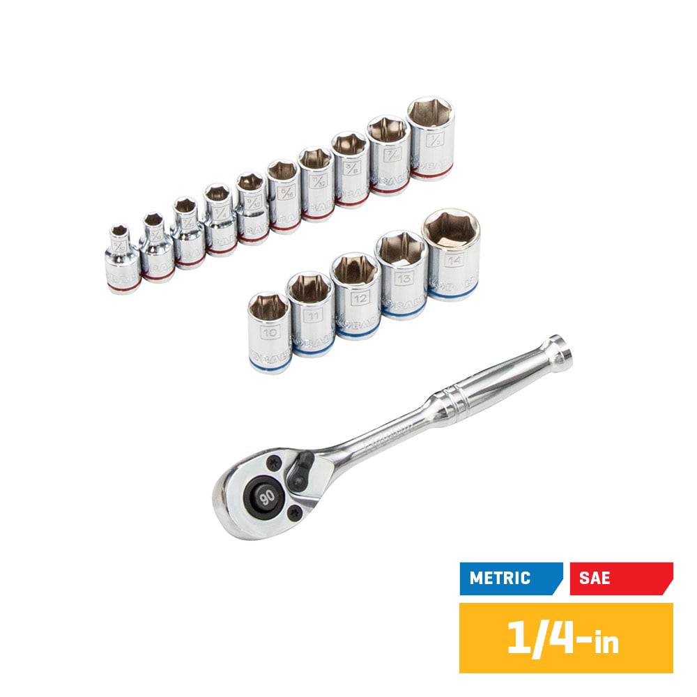 slide 4 of 6, Kobalt 73 -Piece Chrome Household Tool Set with Soft Case, 1 ct