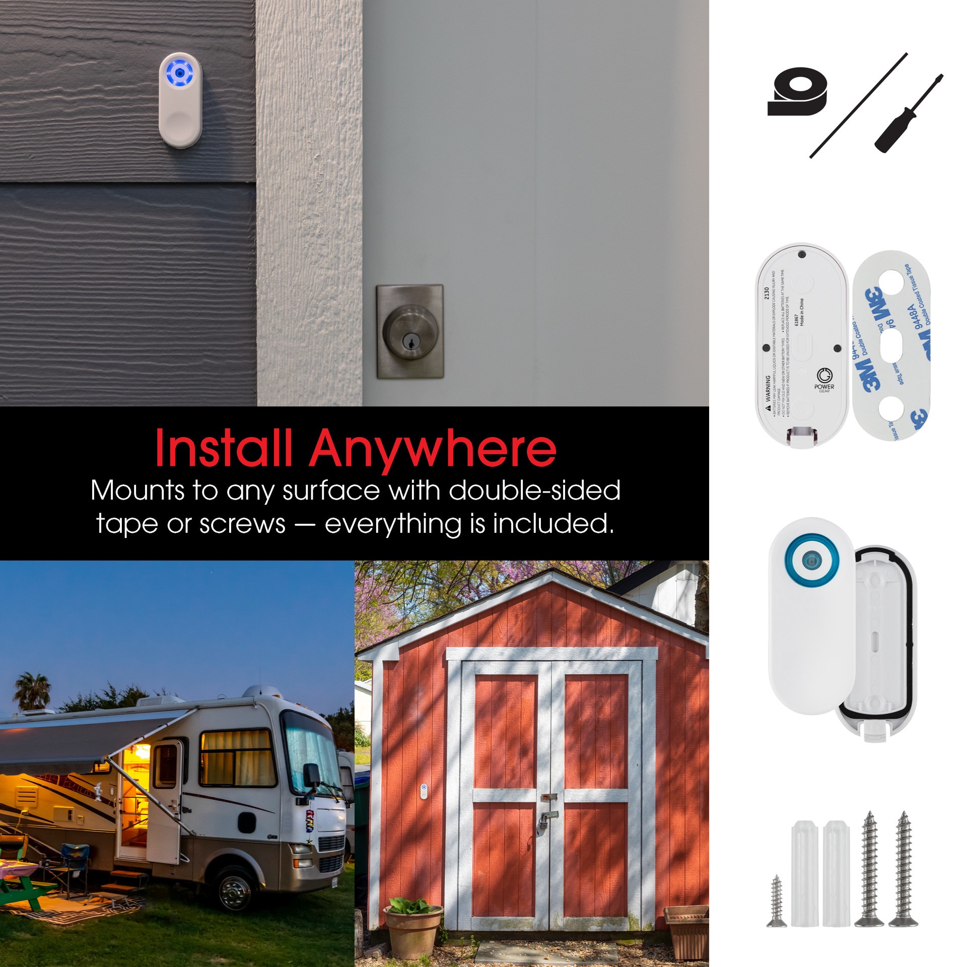 slide 4 of 4, Power Gear Exterior Simulated Security Camera, 1 ct