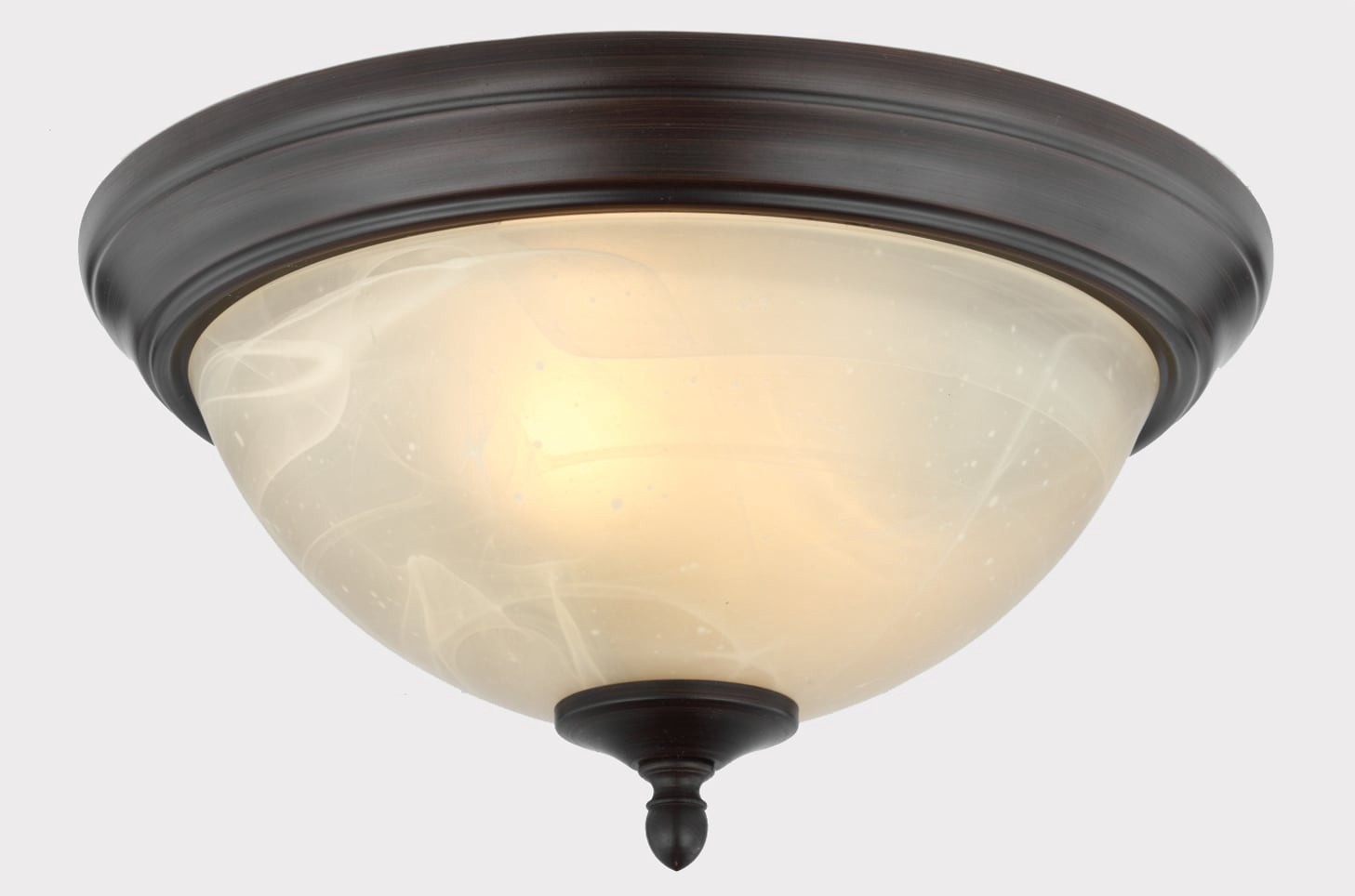 slide 4 of 5, allen + roth 13-in Oil-Rubbed Bronze Metal Ceiling Light Mount, 1 ct
