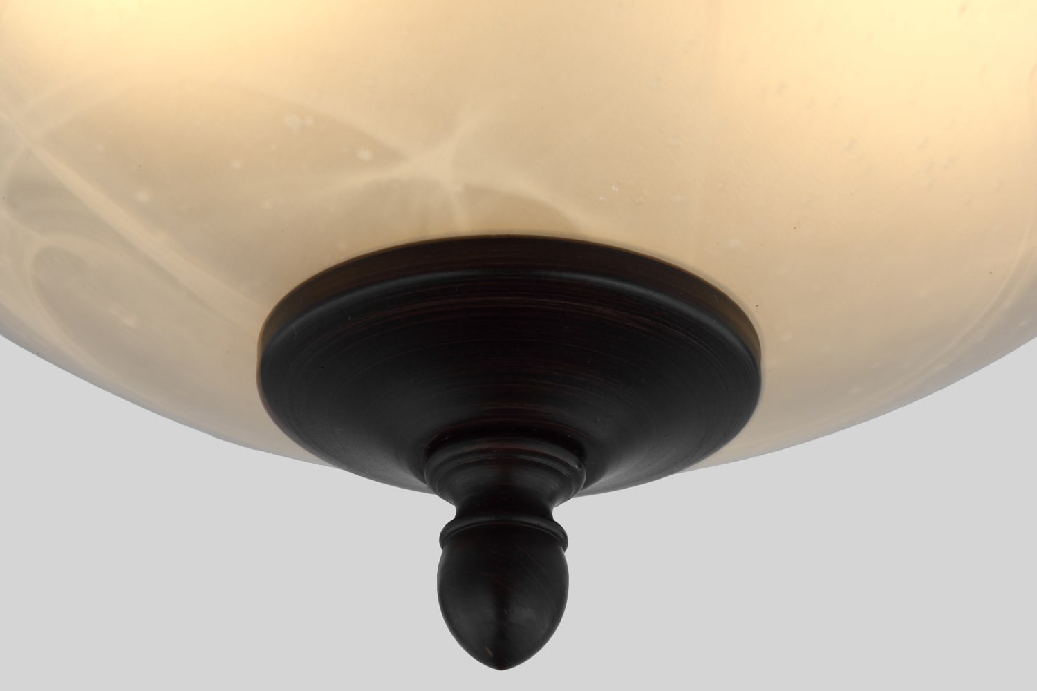 slide 5 of 5, allen + roth 13-in Oil-Rubbed Bronze Metal Ceiling Light Mount, 1 ct