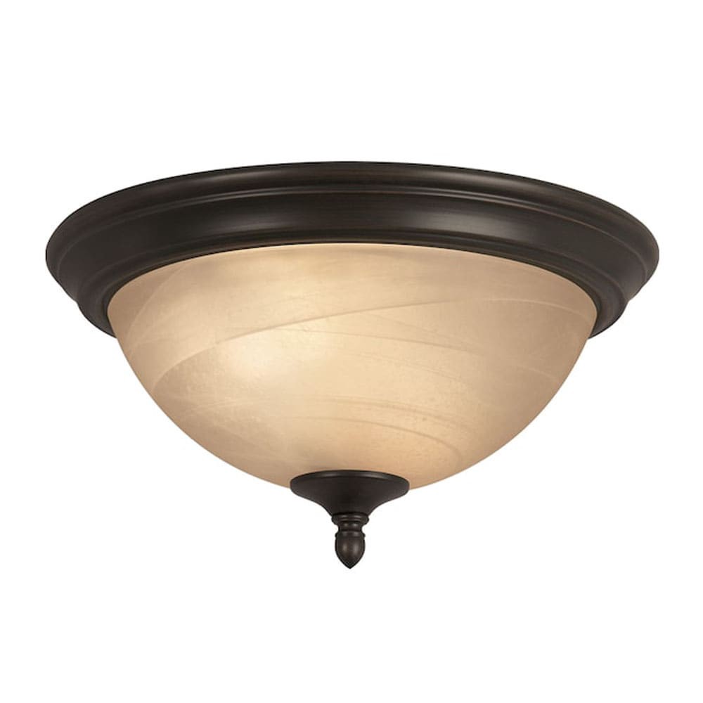 slide 1 of 5, allen + roth 13-in Oil-Rubbed Bronze Metal Ceiling Light Mount, 1 ct