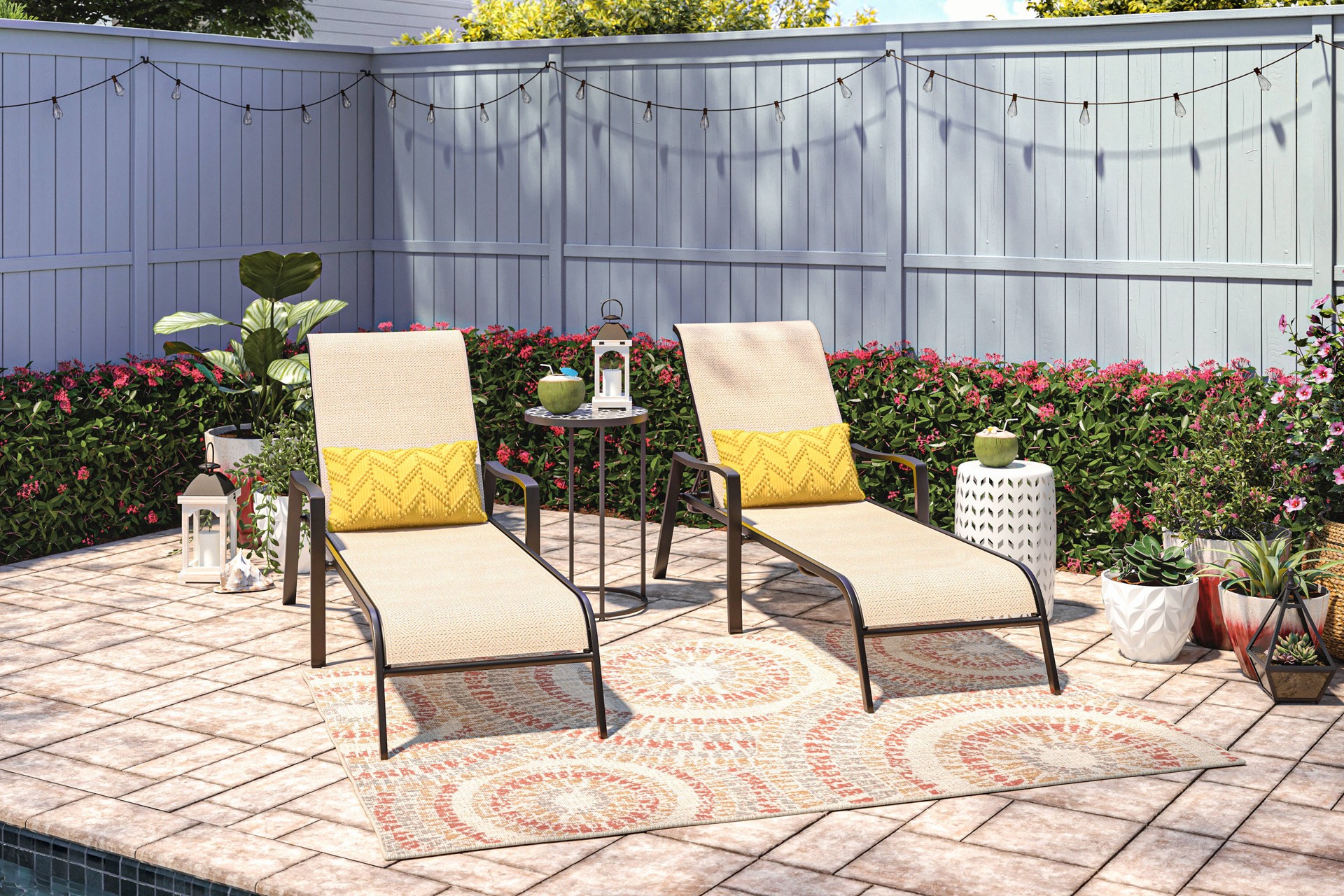 slide 2 of 6, allen + roth 11.46-in W x 11.46-in L White Recycled plastic Indoor/Outdoor Planter, 1 ct