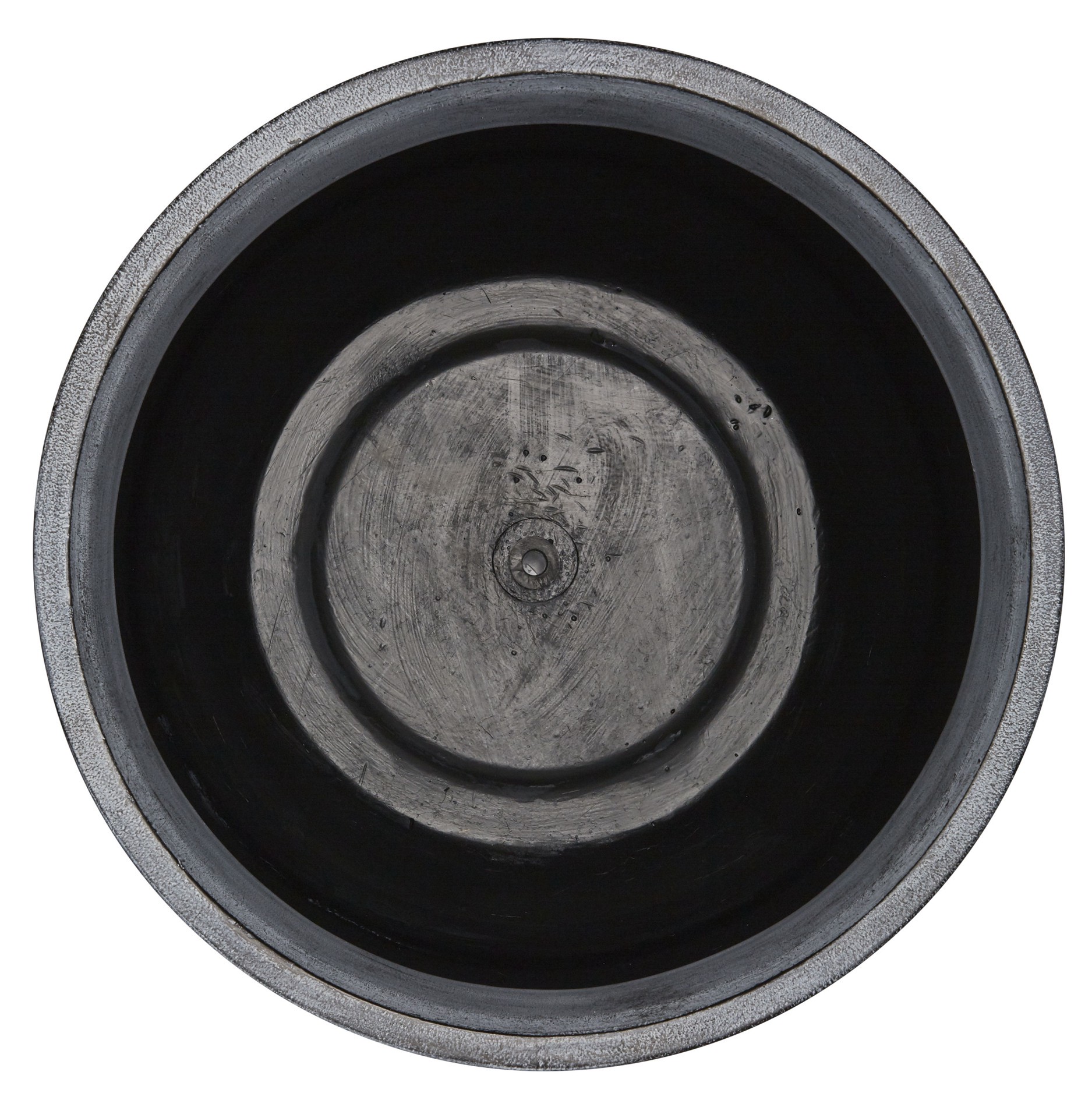 slide 6 of 6, allen + roth Round 16.0-in W x 16.0-in L Gray Mixed/Composite Indoor/Outdoor Planter, 1 ct