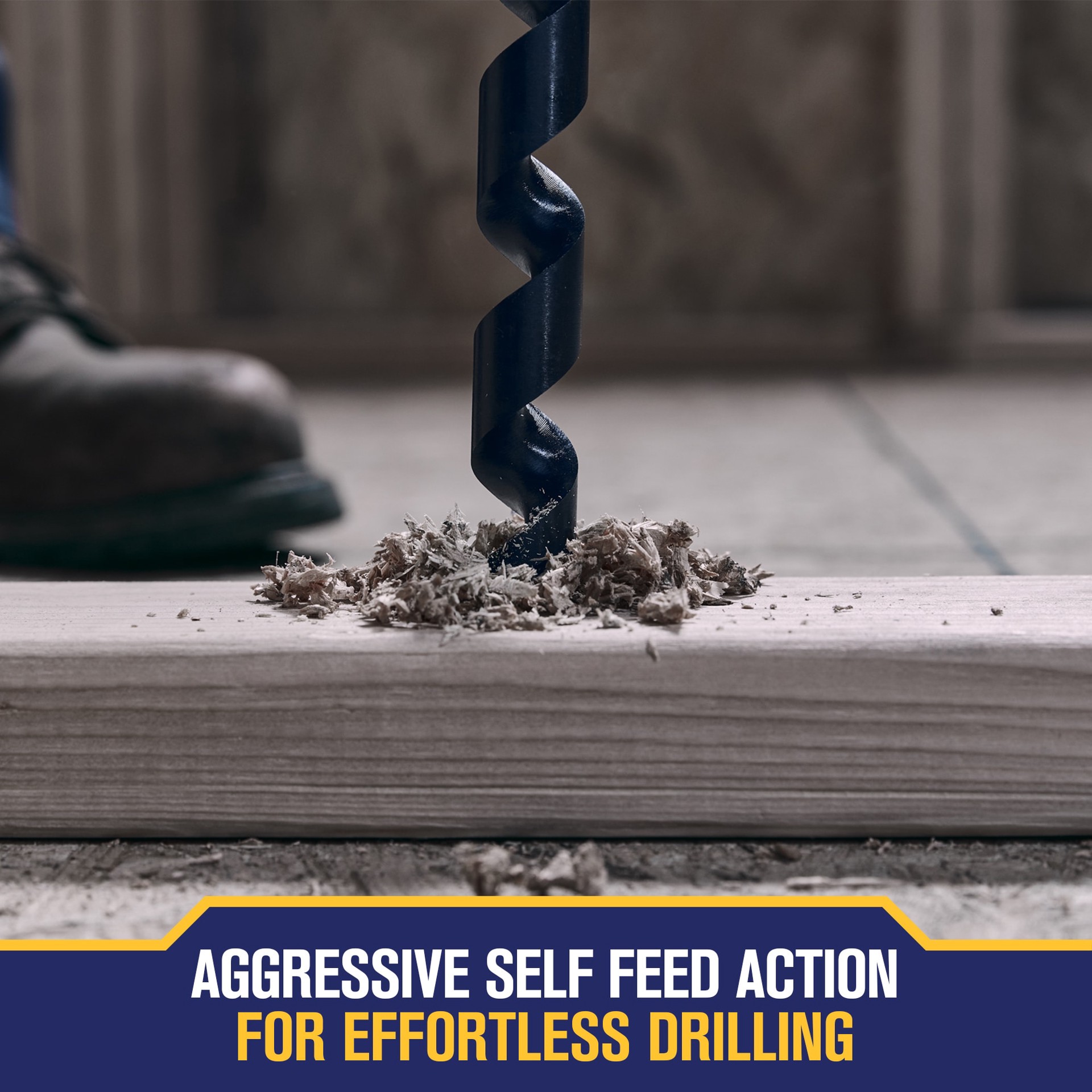 slide 4 of 6, IRWIN SPEEDBOR SUPREME 1-in x 18-in Woodboring Auger bit Drill Bit, 1 ct