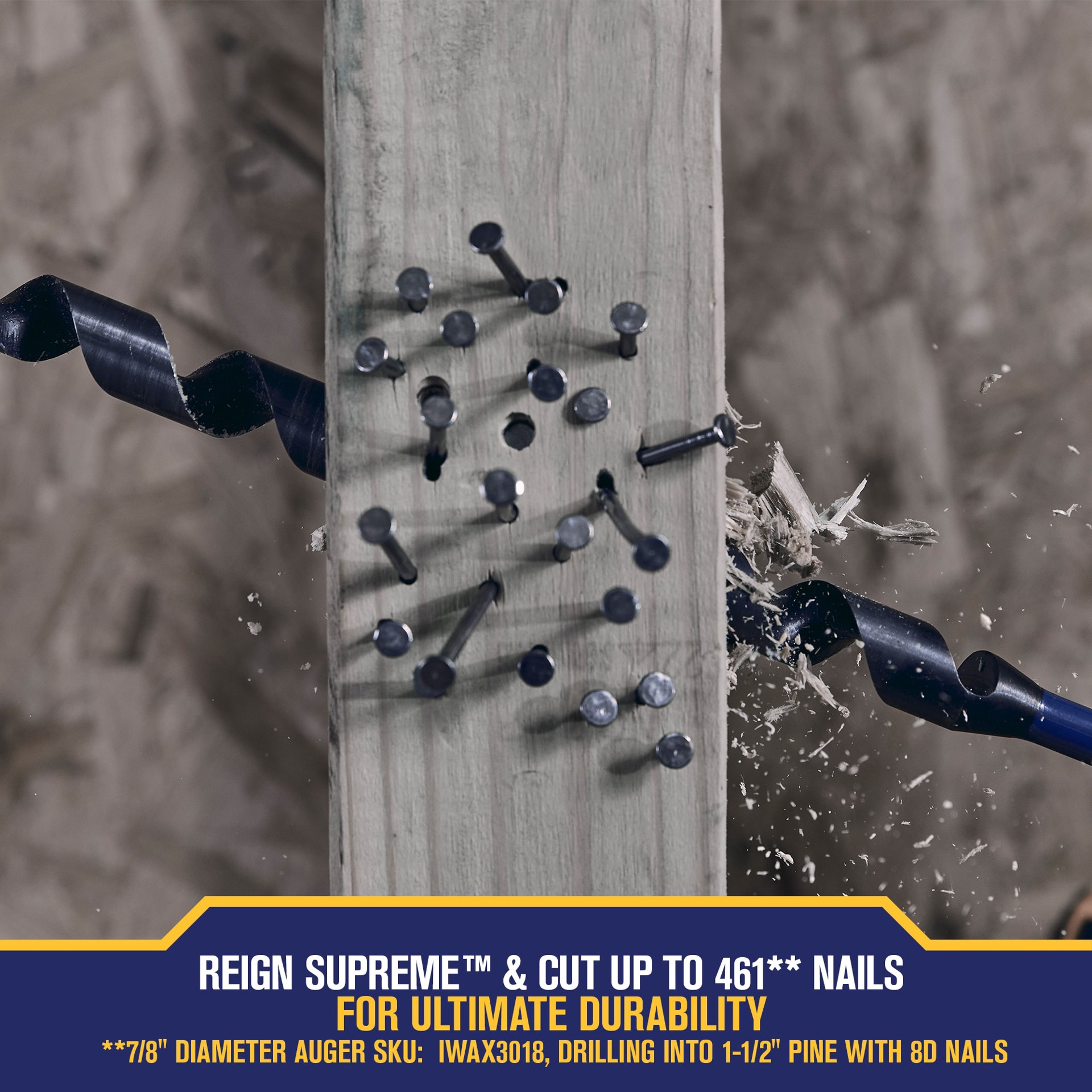 slide 5 of 6, IRWIN SPEEDBOR SUPREME 1/2-in x 18-in Woodboring Auger bit Drill Bit, 1 ct