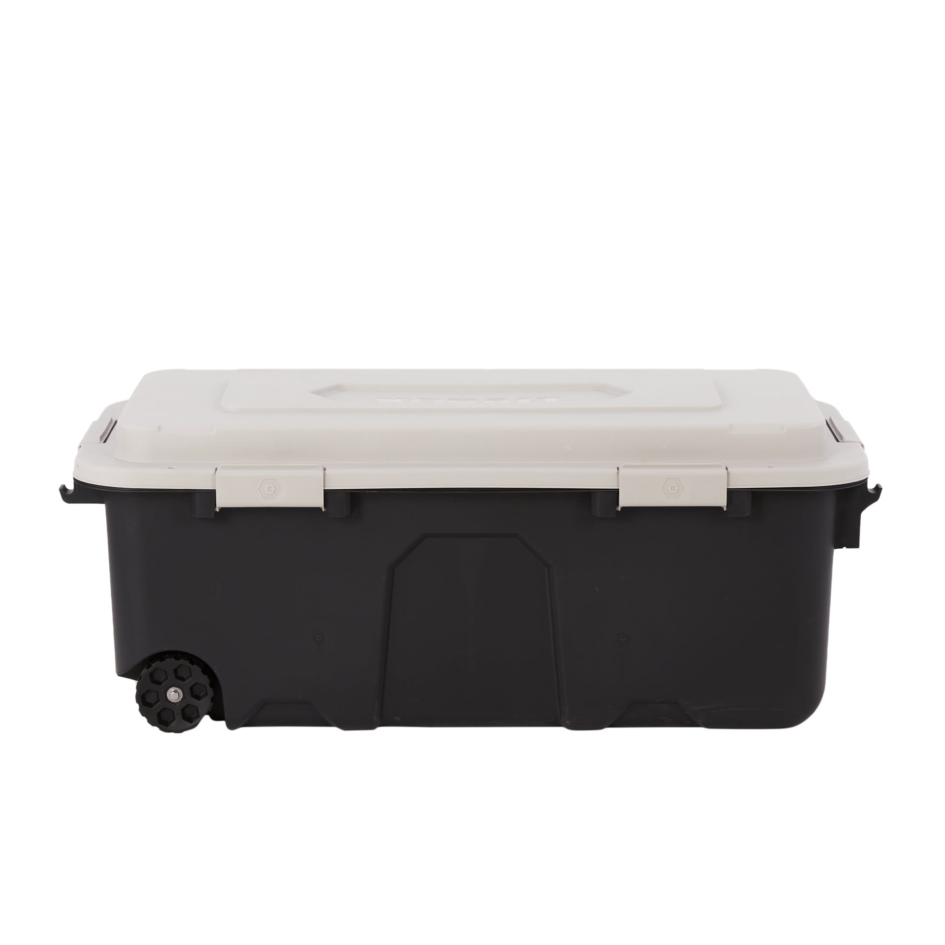 slide 4 of 6, Kobalt X-large 31 -Gallons ( 124 -Quarts ) Grey Heavy Duty Rolling Stackable Tote with Latching Lid, 1 ct