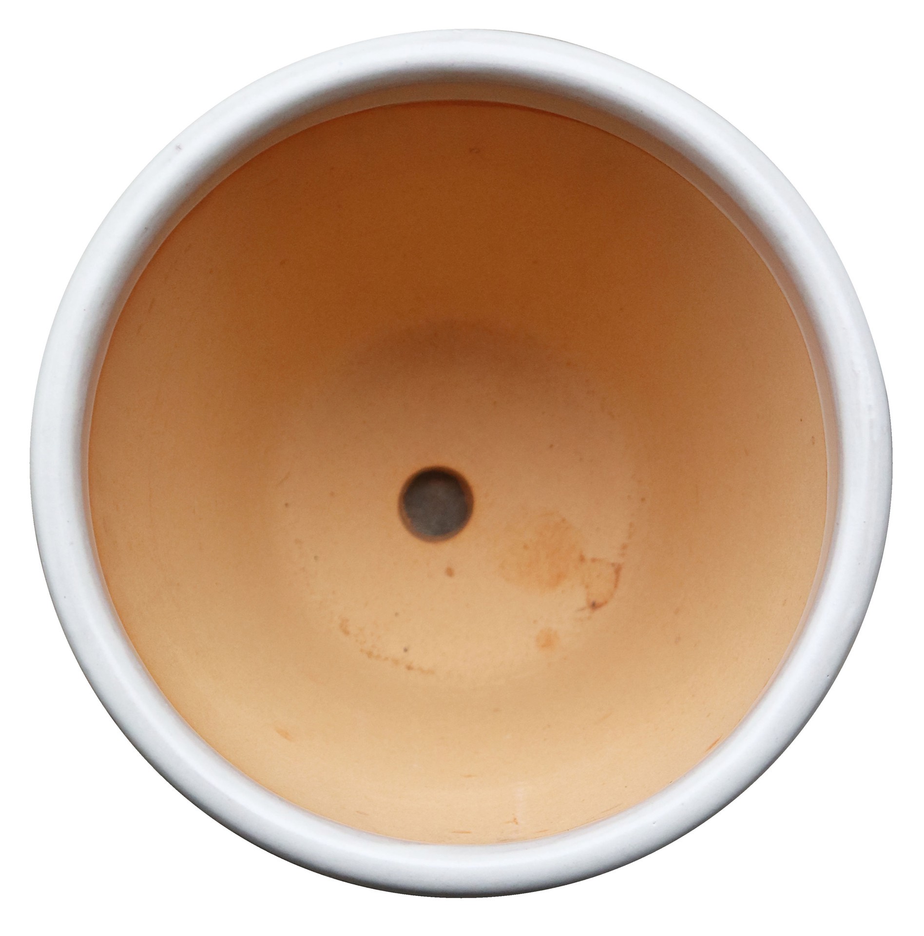 slide 5 of 5, allen + roth Round 7.5-in W x 7.5-in L White Ceramic Outdoor Planter, 1 ct