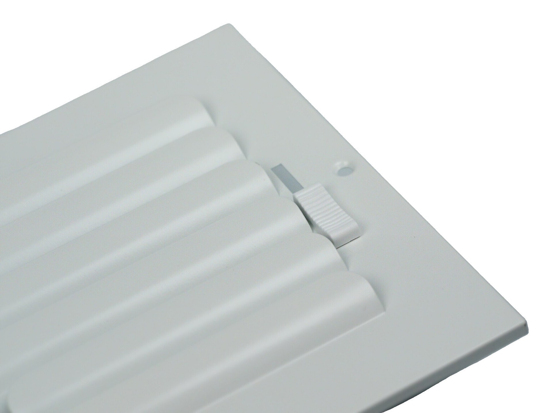 slide 6 of 6, RELIABILT 12-in x 8-in 1-way curved Steel White Sidewall/Ceiling Register, 1 ct