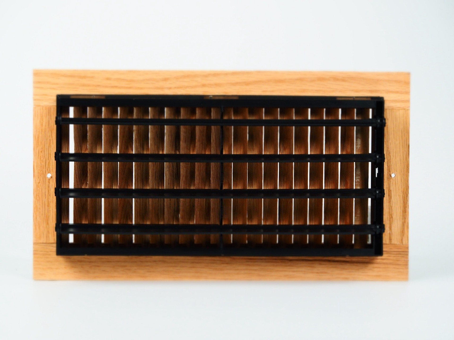 slide 3 of 6, allen + roth 10-in x 6-in 2-way Wood Light Oak Sidewall/Ceiling Register, 1 ct