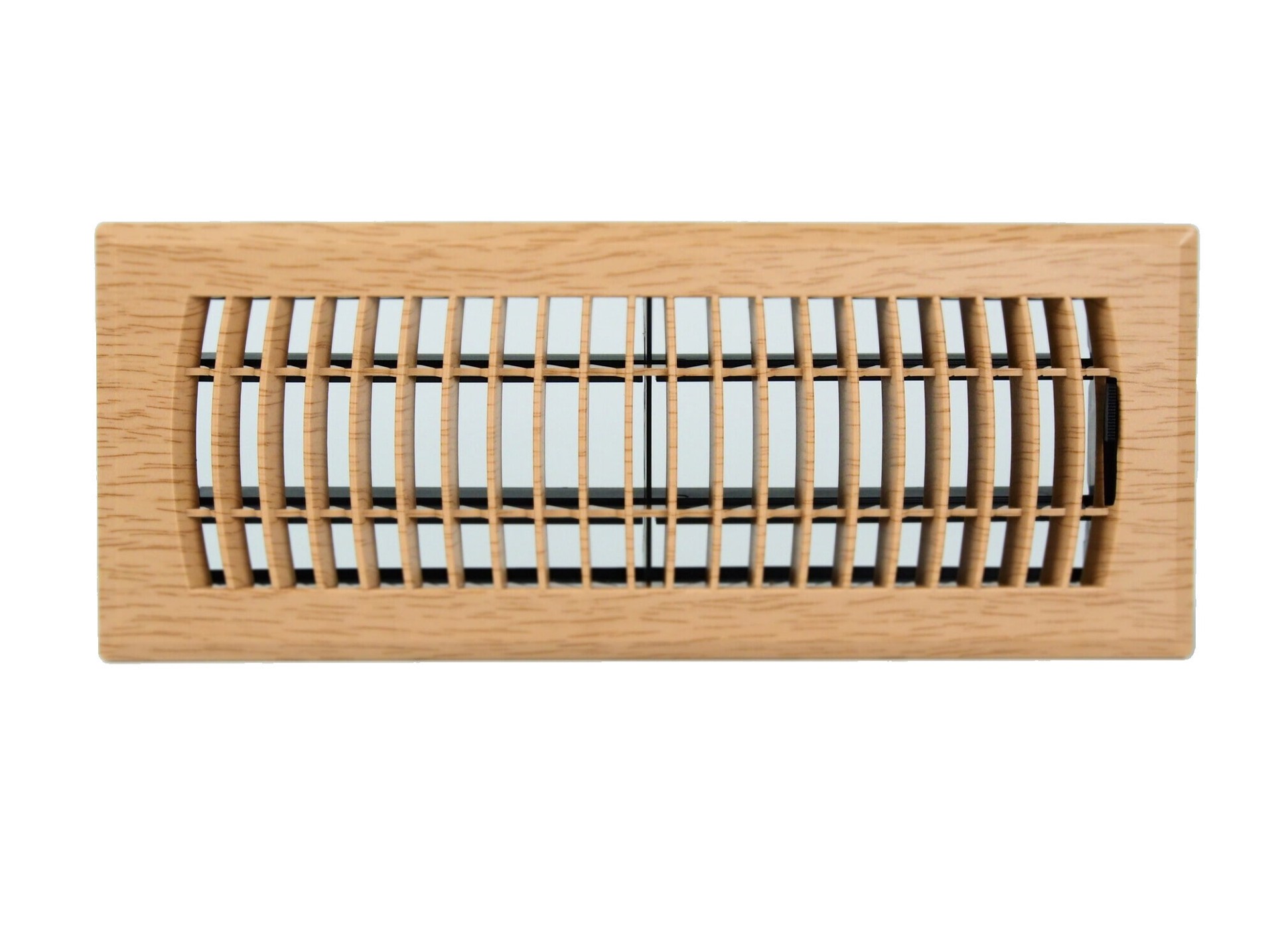 slide 2 of 6, allen + roth 4-in x 12-in ABS resin Oak Floor Register, 1 ct