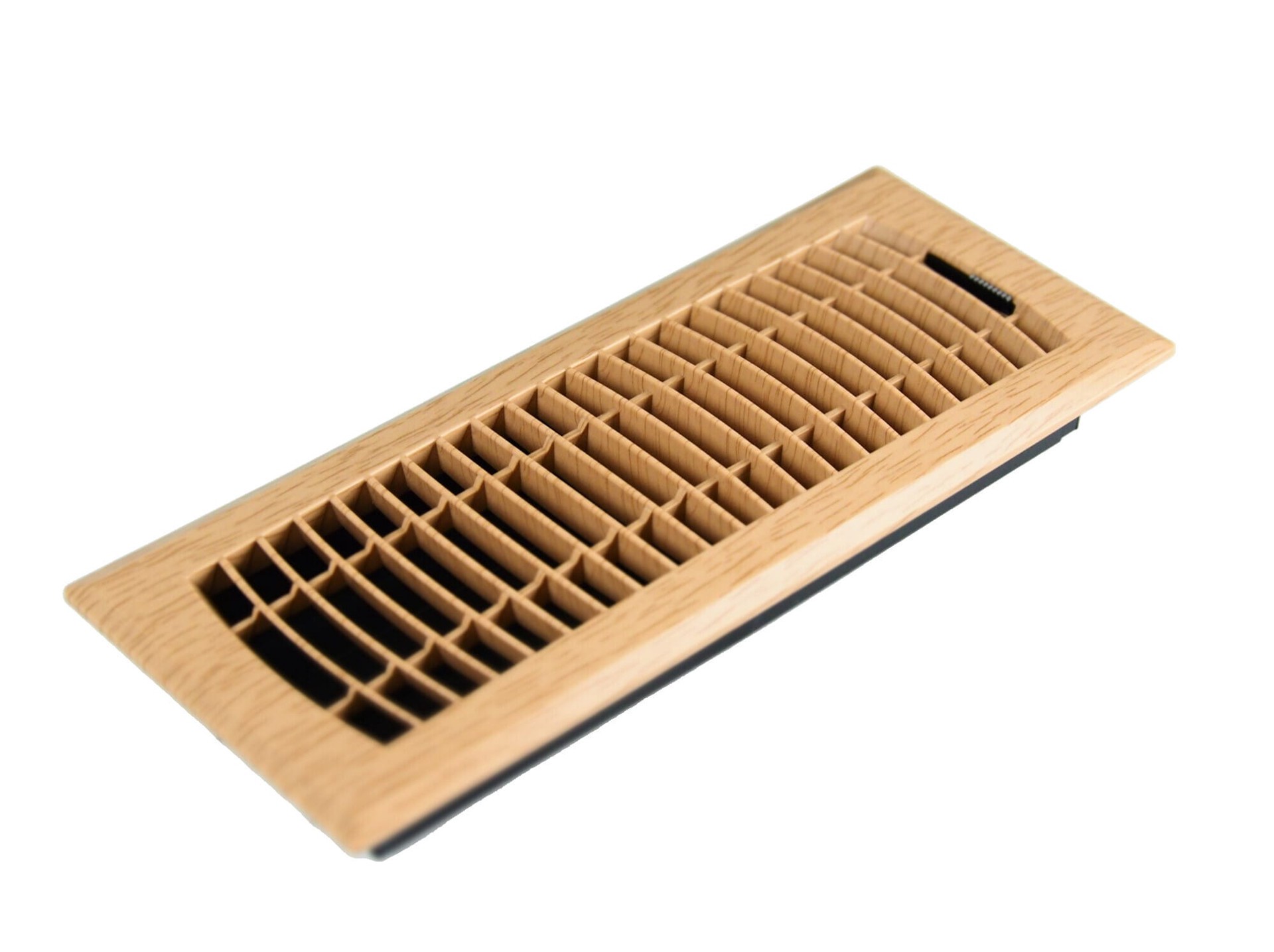 slide 3 of 6, allen + roth 4-in x 12-in ABS resin Oak Floor Register, 1 ct