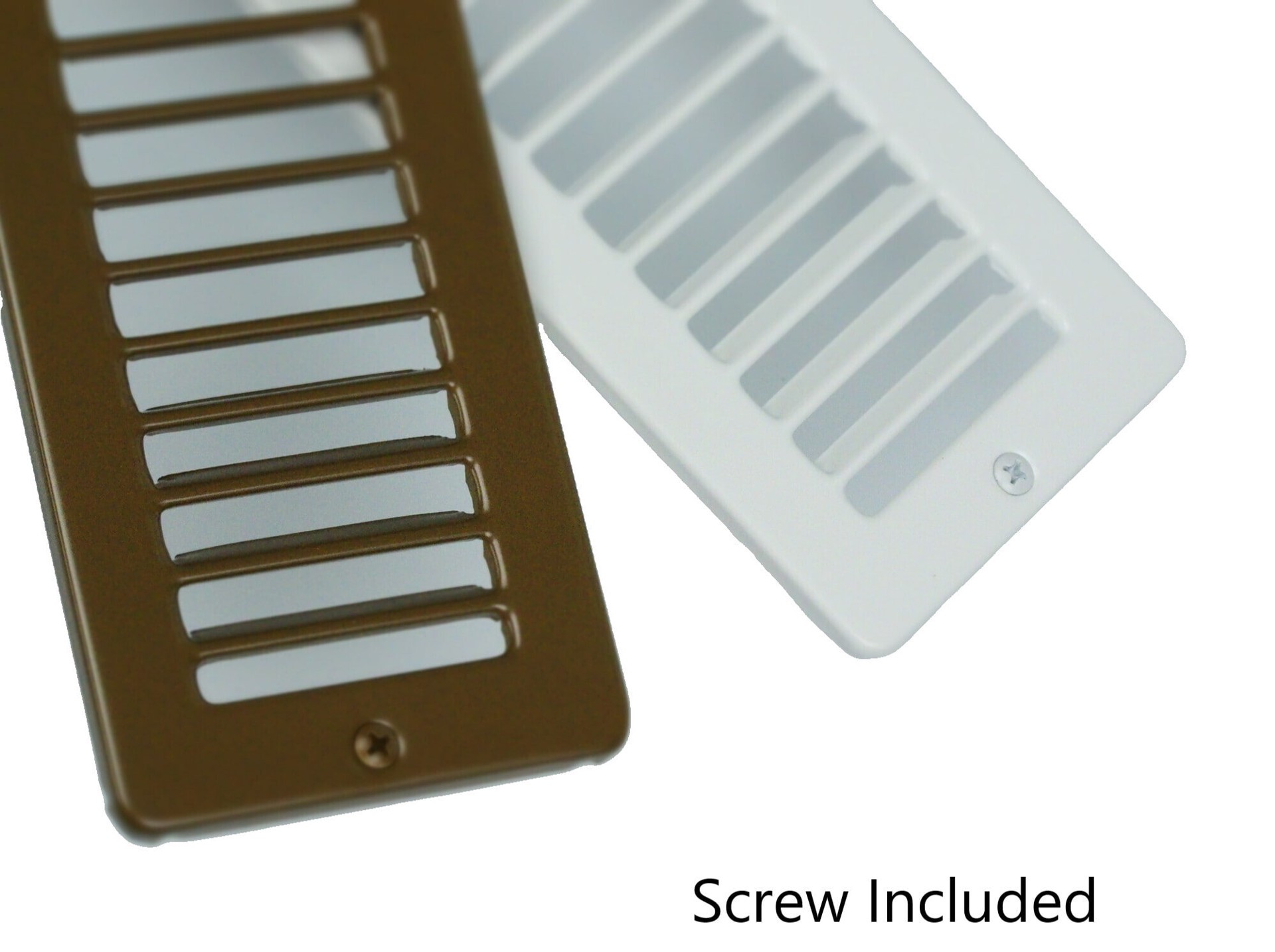 slide 4 of 6, RELIABILT 10-in x 2-in Steel White Toe space Grille, 1 ct