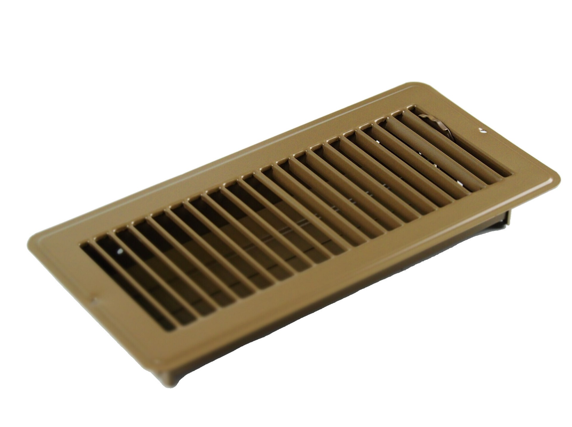 slide 5 of 6, RELIABILT 4-in x 10-in Steel Brown Floor Register, 1 ct