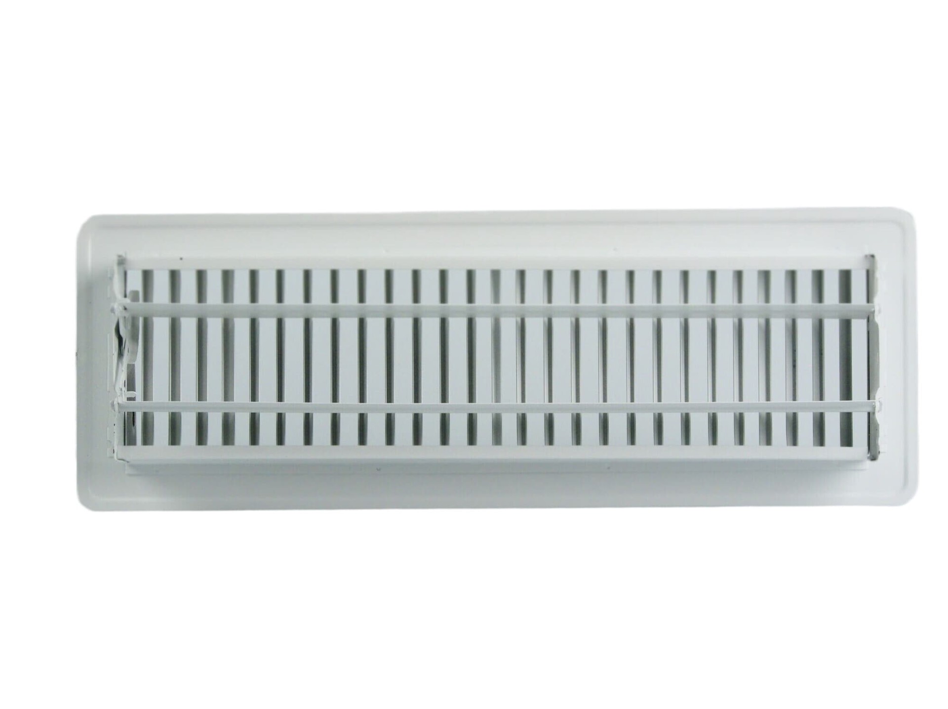 slide 5 of 6, RELIABILT 4-in x 12-in Steel White Floor Register, 1 ct