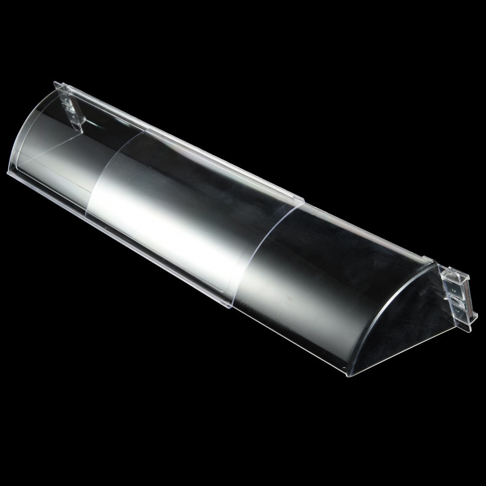 slide 5 of 6, RELIABILT 16.38-in x 4.38-in Adjustable Magnetic Mount Plastic Baseboard Air Deflector, 1 ct