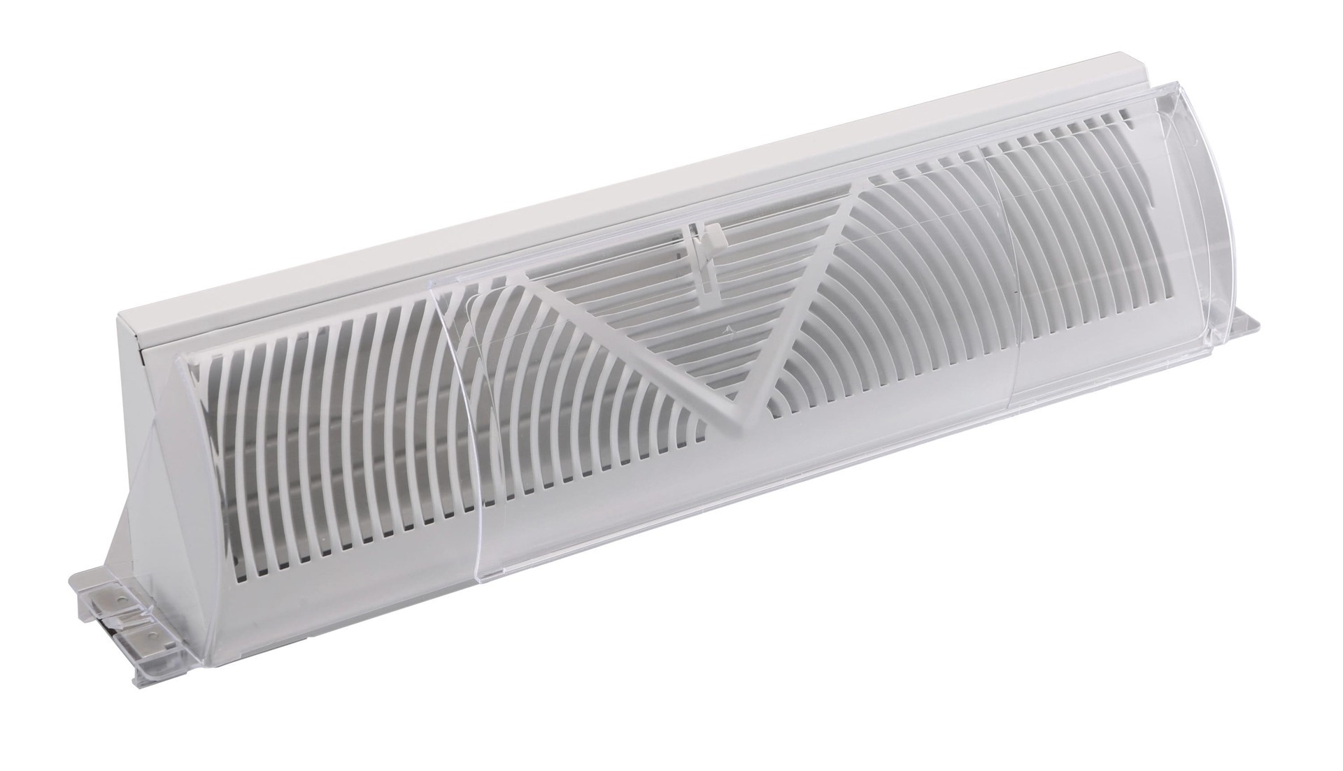 slide 1 of 6, RELIABILT 16.38-in x 4.38-in Adjustable Magnetic Mount Plastic Baseboard Air Deflector, 1 ct