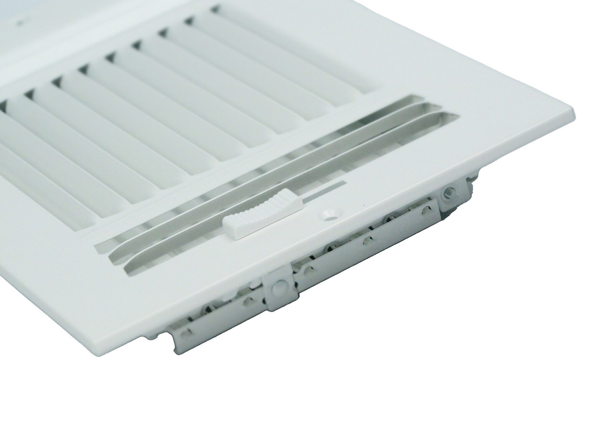 slide 6 of 6, RELIABILT 10-in x 6-in 3-way Steel White Sidewall/Ceiling Register, 1 ct
